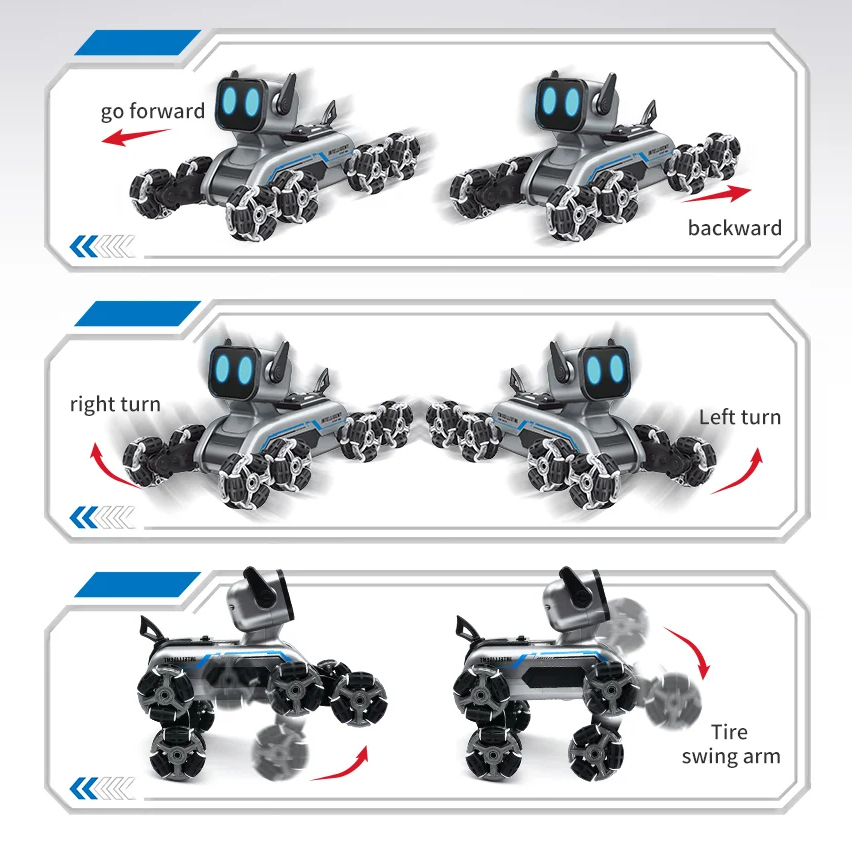 Gesture Sensing Remote Control Stunt Robot Dog