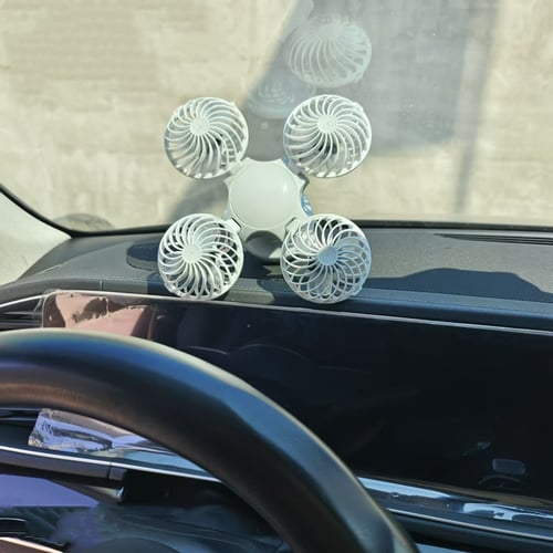 Portable Folding Football LED Solar Lantern Fan With Hook