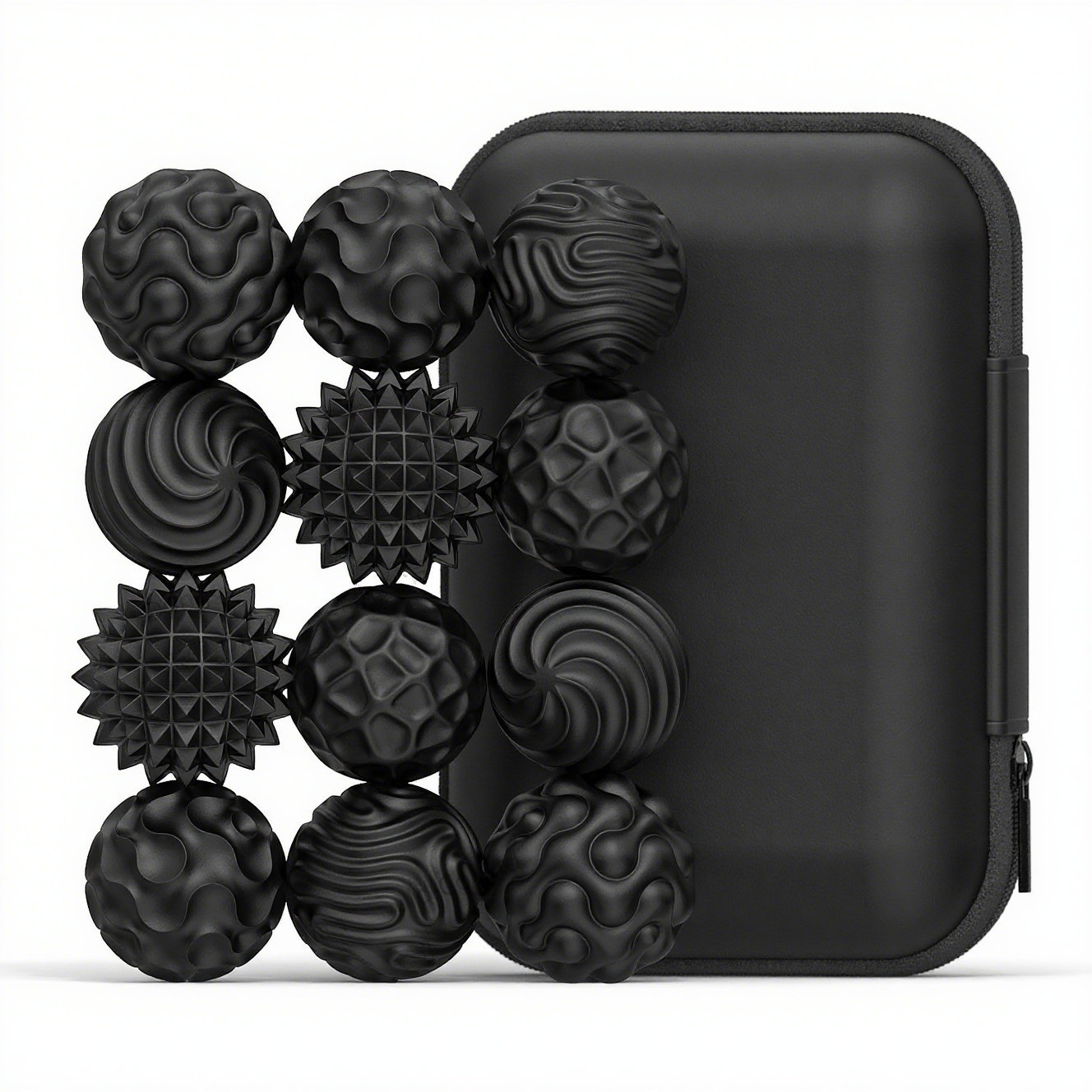 12 Pack Silicone Stress Relief Balls Stone for Adults