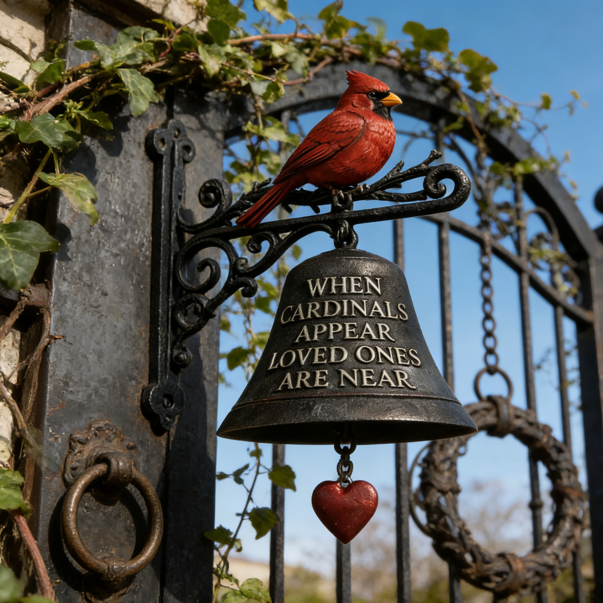Cardinals Memorial Garden Bell
