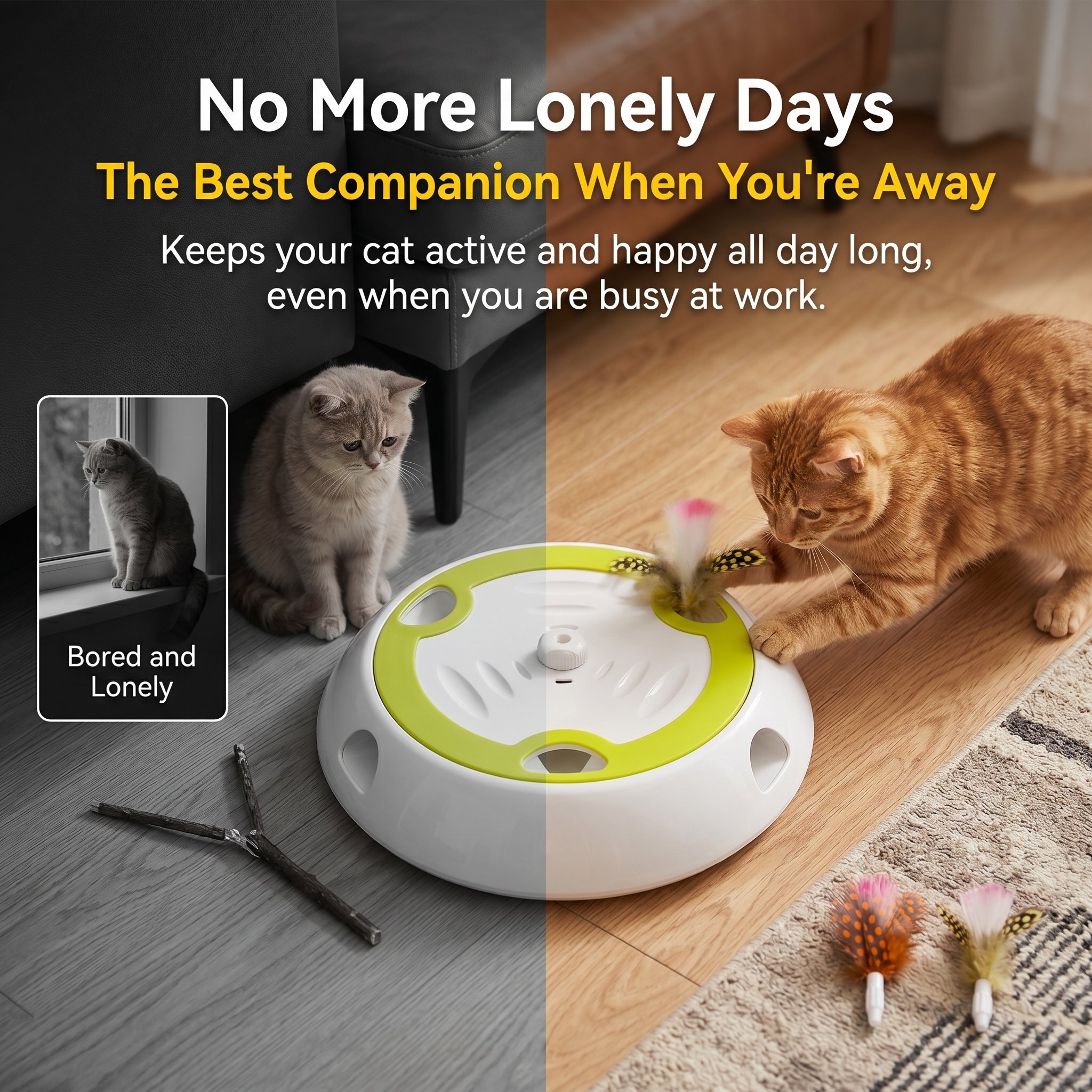 Whack A Mole Cat Mouse Toy for Cats