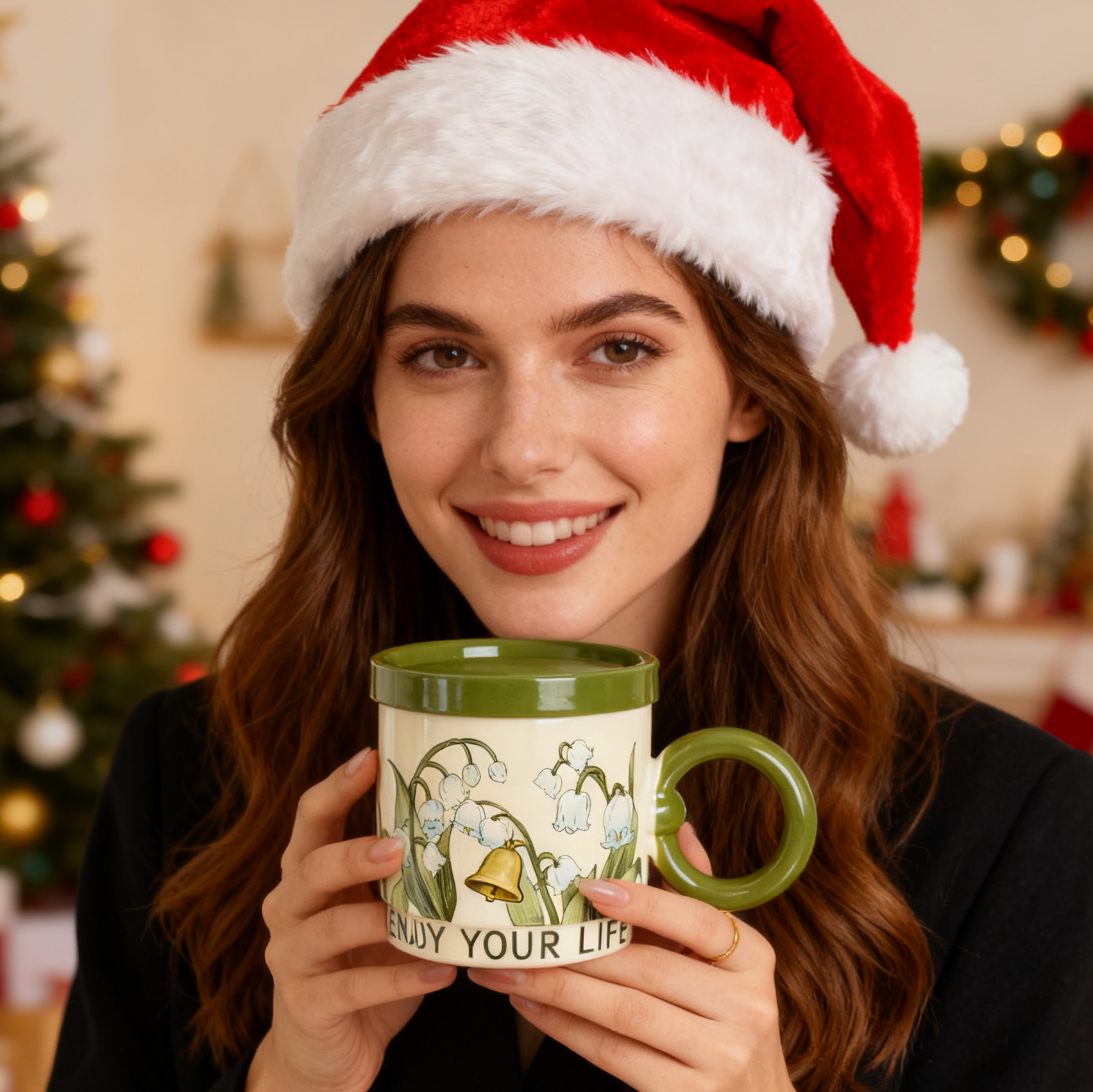 🎄13.5oz Lily of the Valley Ceramic Mug