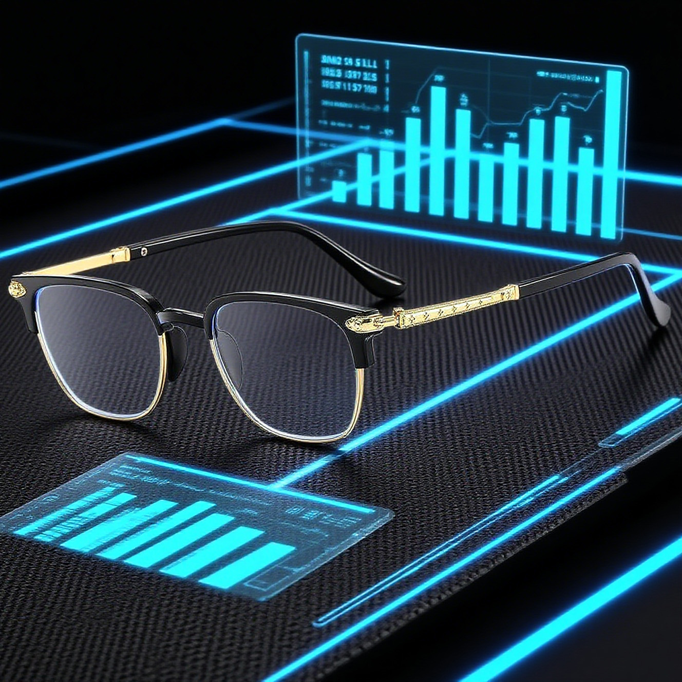 Smart Zoom Blue Light Blocking Reading Glasses