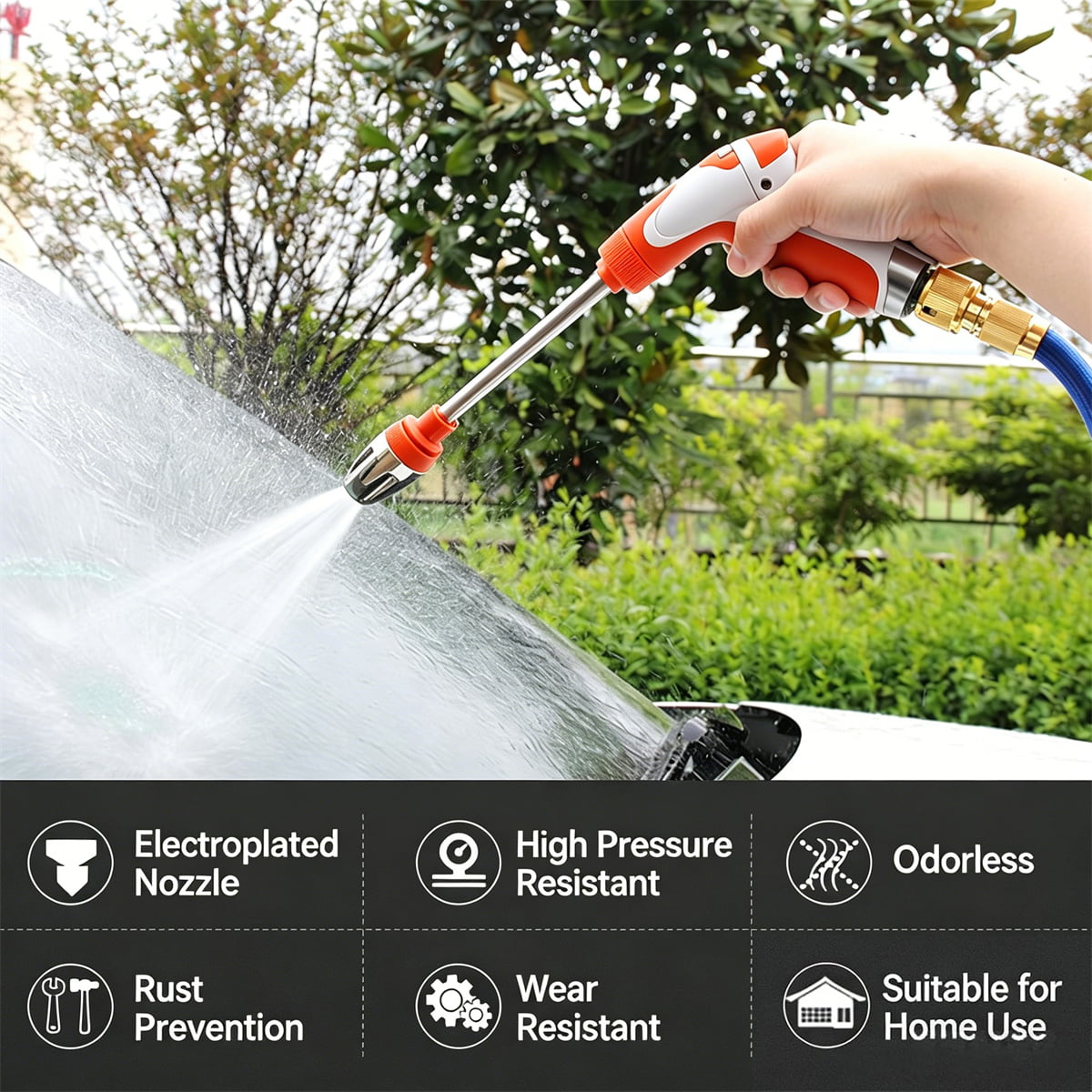 Pressure Washer Hose Nozzle Gun with Foam