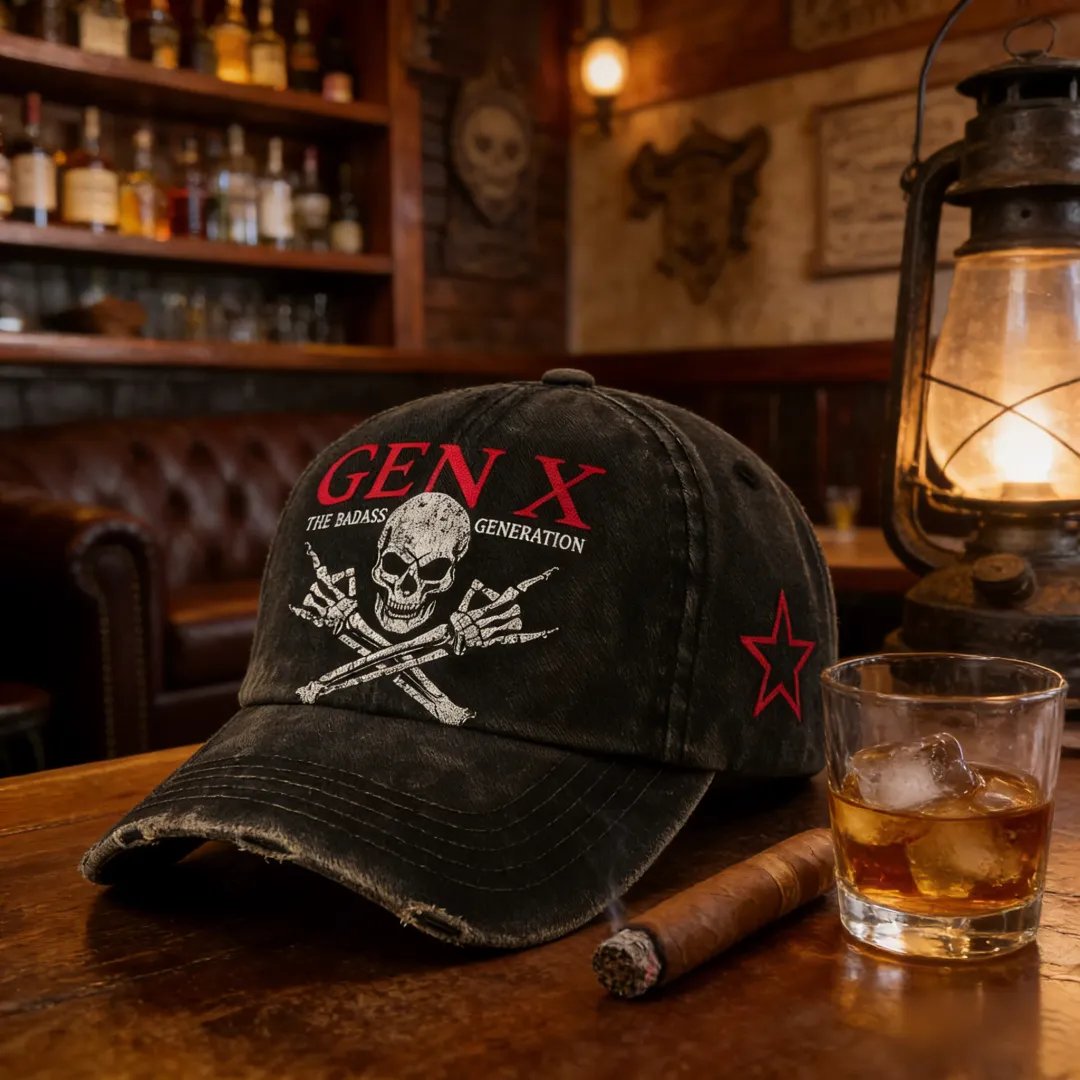 ⚡Flash Sale 50% OFF💀Gen X Rebel Skull Cap🏴‍☠️