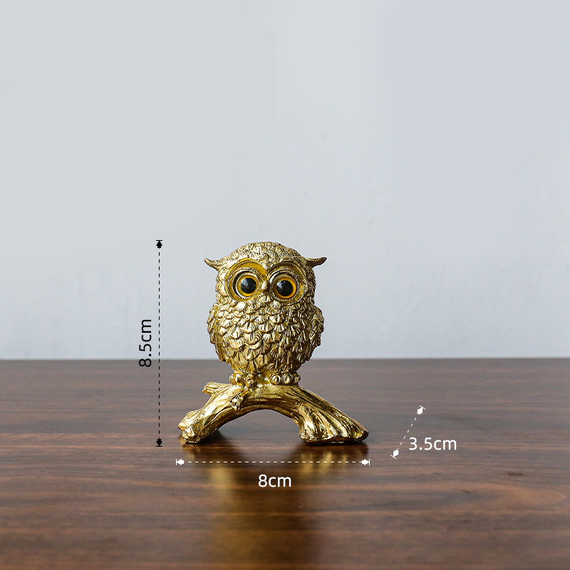 Owl Statue Collection Decoration
