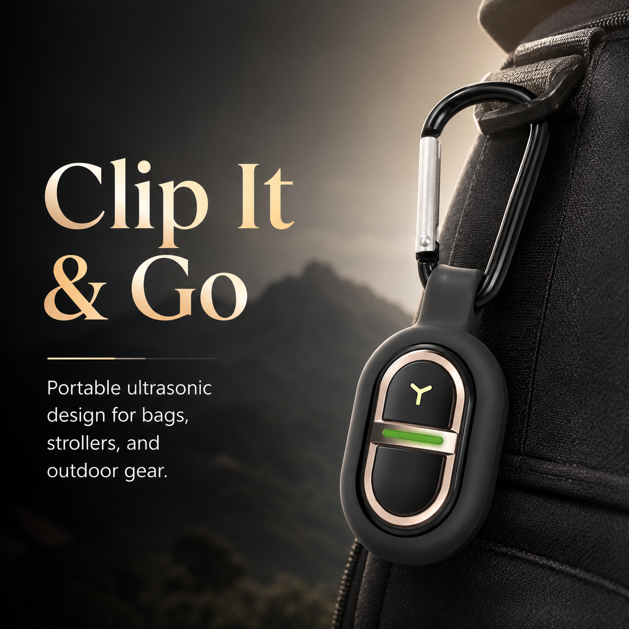Adjustable ultrasonic mosquito repellent silicone wristband, outdoor bracelet, suitable for both children and adults.