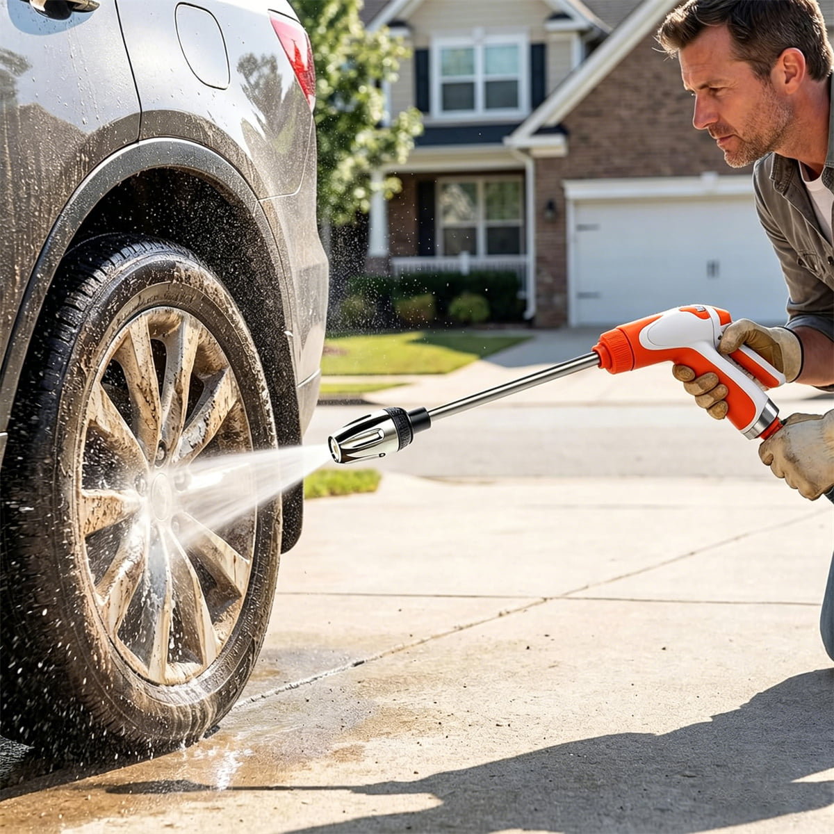 Pressure Washer Hose Nozzle Gun with Foam