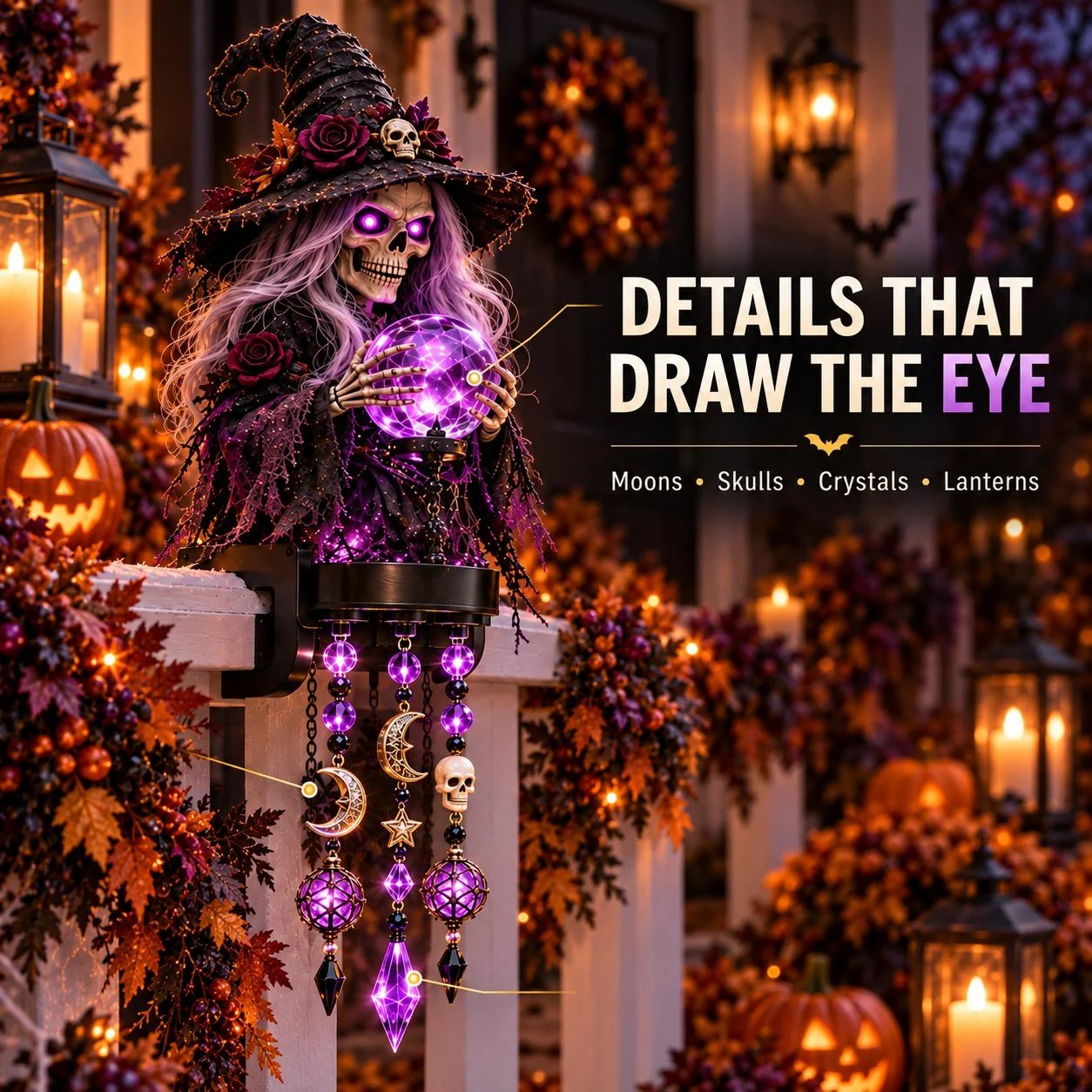 ⏰ LAST DAY 49% OFF - 🎃 Halloween Character Glow Cascade Railing Lights