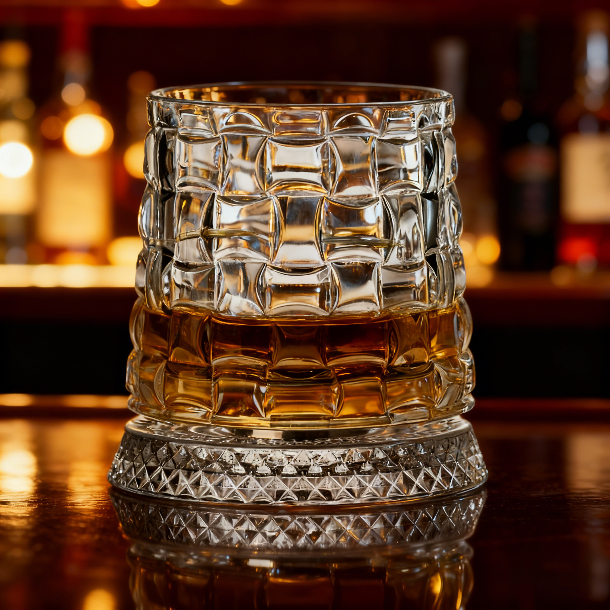 Rotating Crystal Whiskey Glasses Set