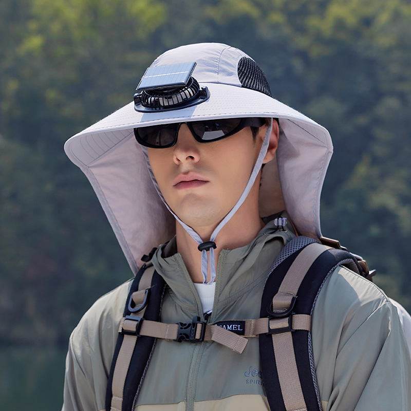 🔥Hot Sale 49%OFF - 2025 New Ultralight Solar Fan Sun Hat