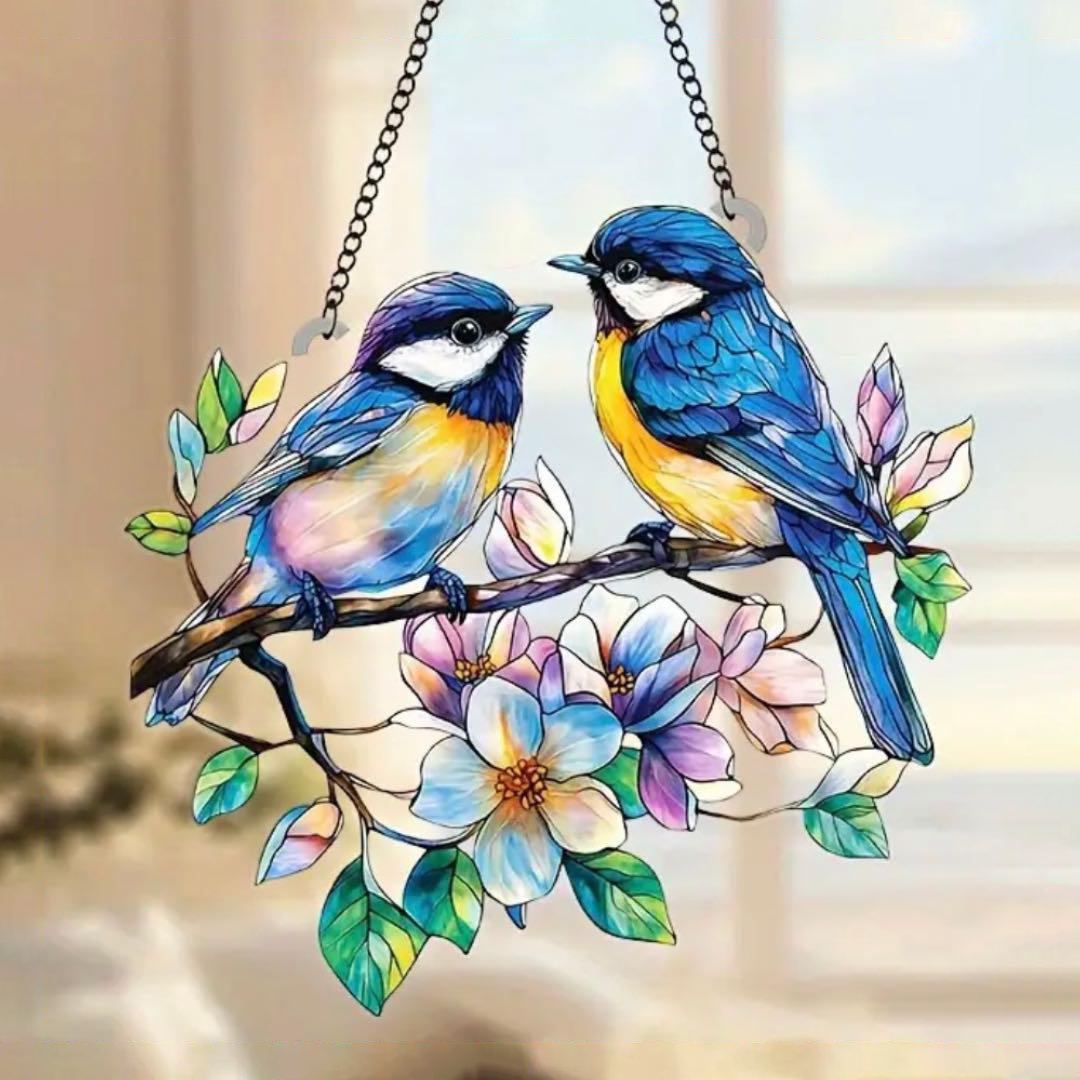 Bluebird Acrylic Hanging Suncatcher