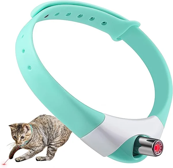 Cat Teasing Laser Collar Toy
