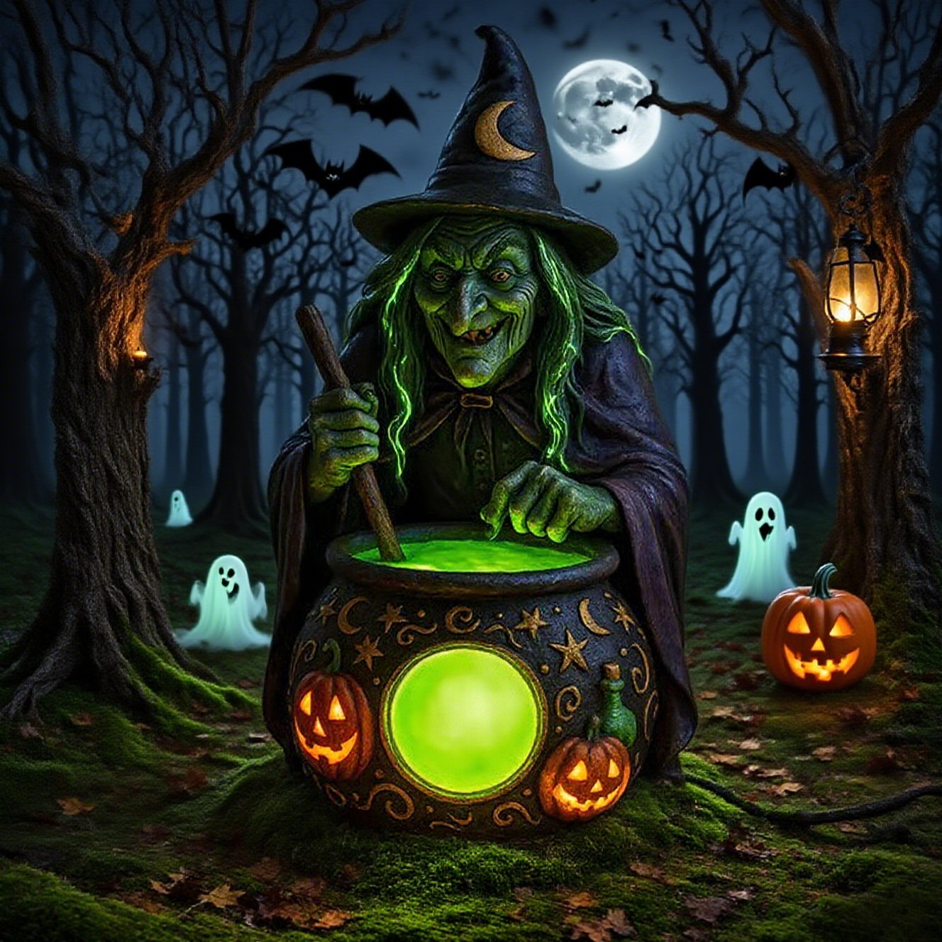 🎃Halloween Early Bird Special Sale 49% OFF - Halloween Witch Cauldron Lamp