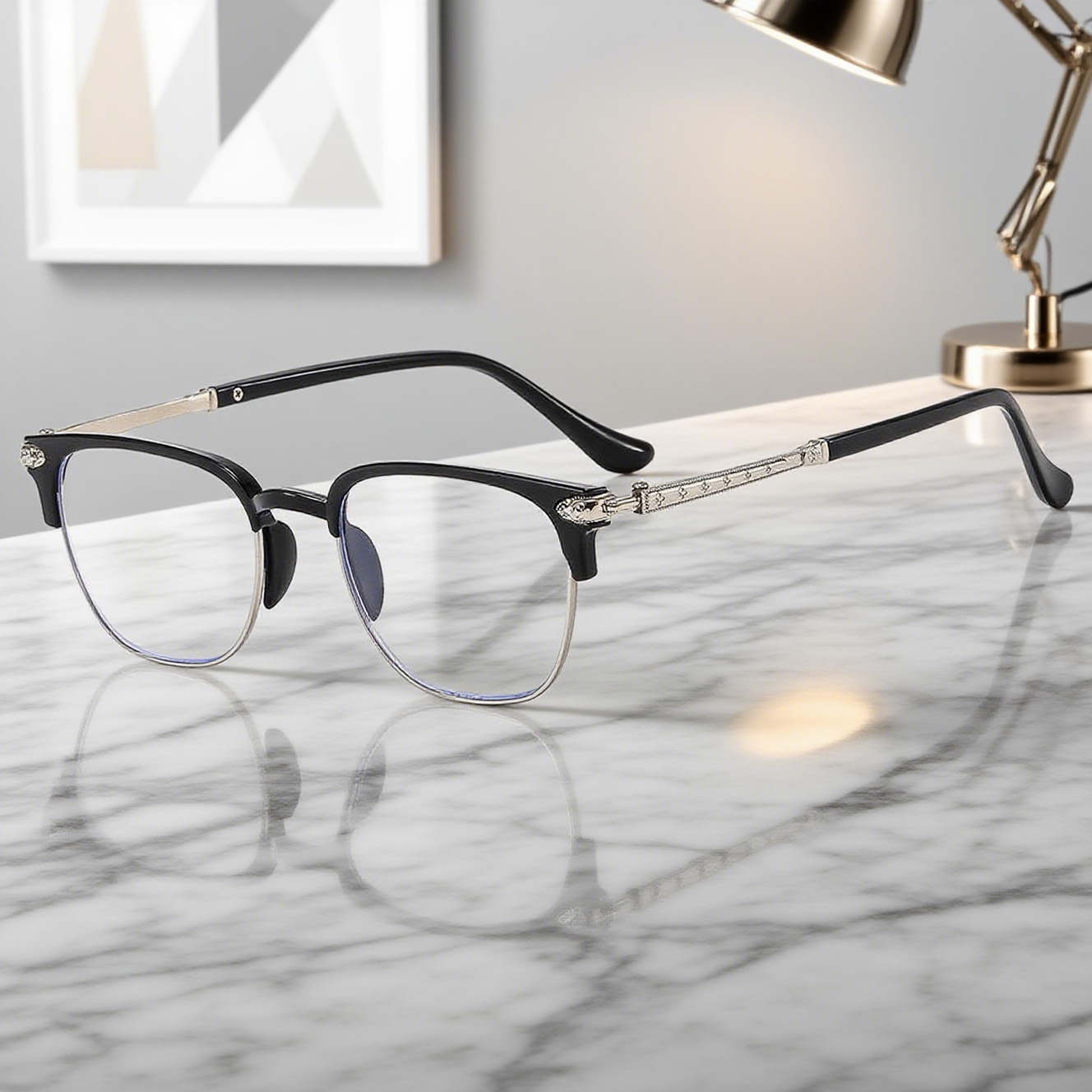 Smart Zoom Blue Light Blocking Reading Glasses