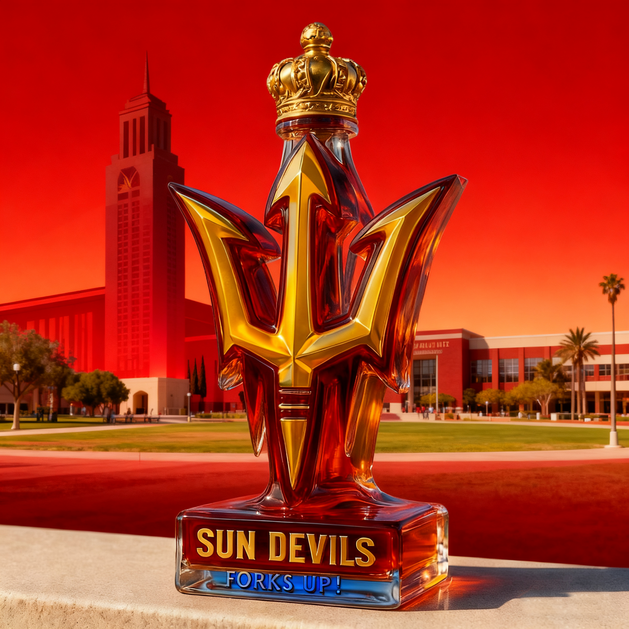 Arizona State Sun Devils Limited-Edition Whiskey Bottle