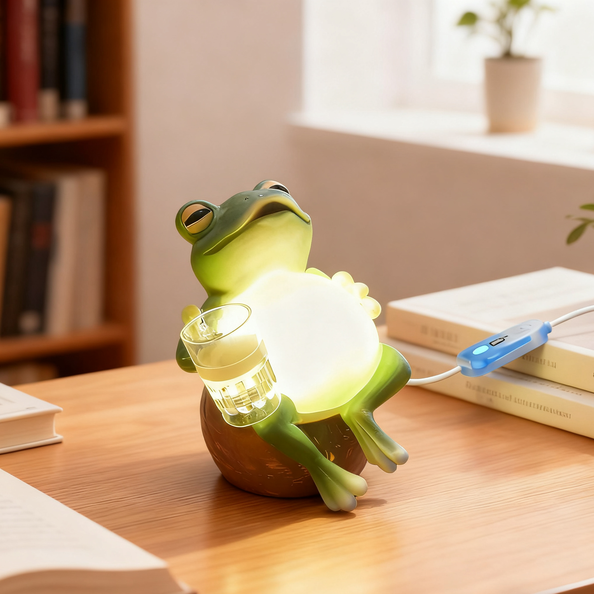 🌟🐸Comfortable Frog Beer Night Light