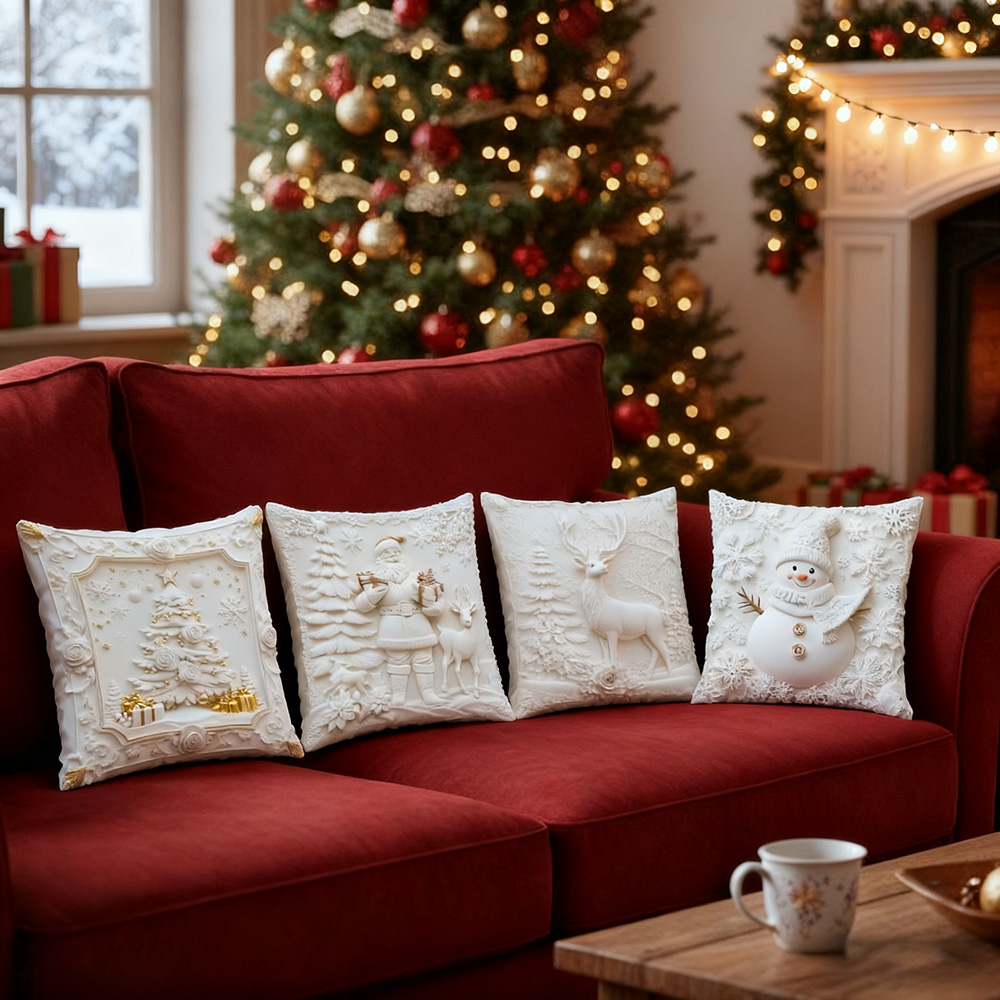 🏆 50K+ SOLD! 🎄 Luxury Christmas Style Pillow Cover