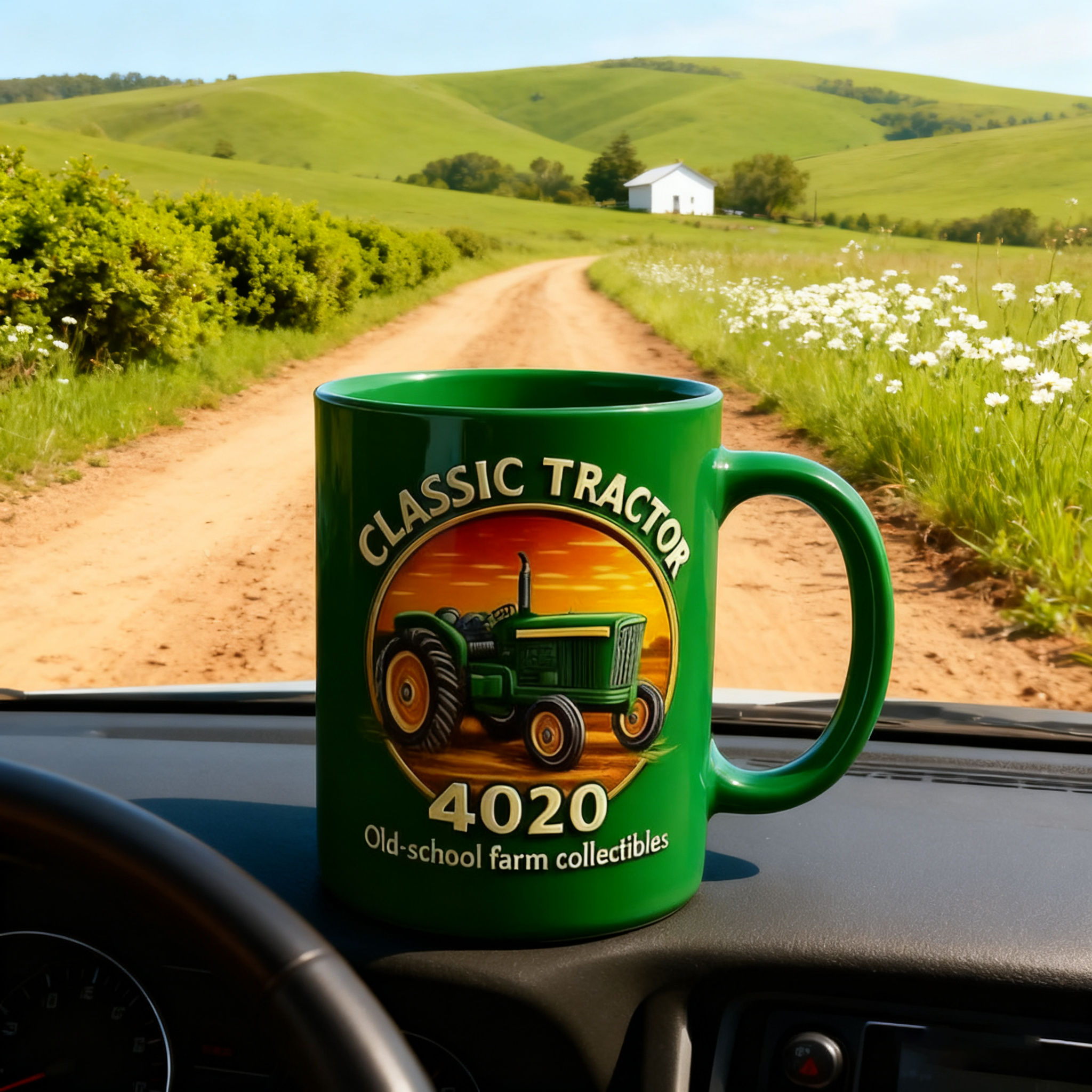 Classic Tractor 4020 Retro Farm Collector's Mug