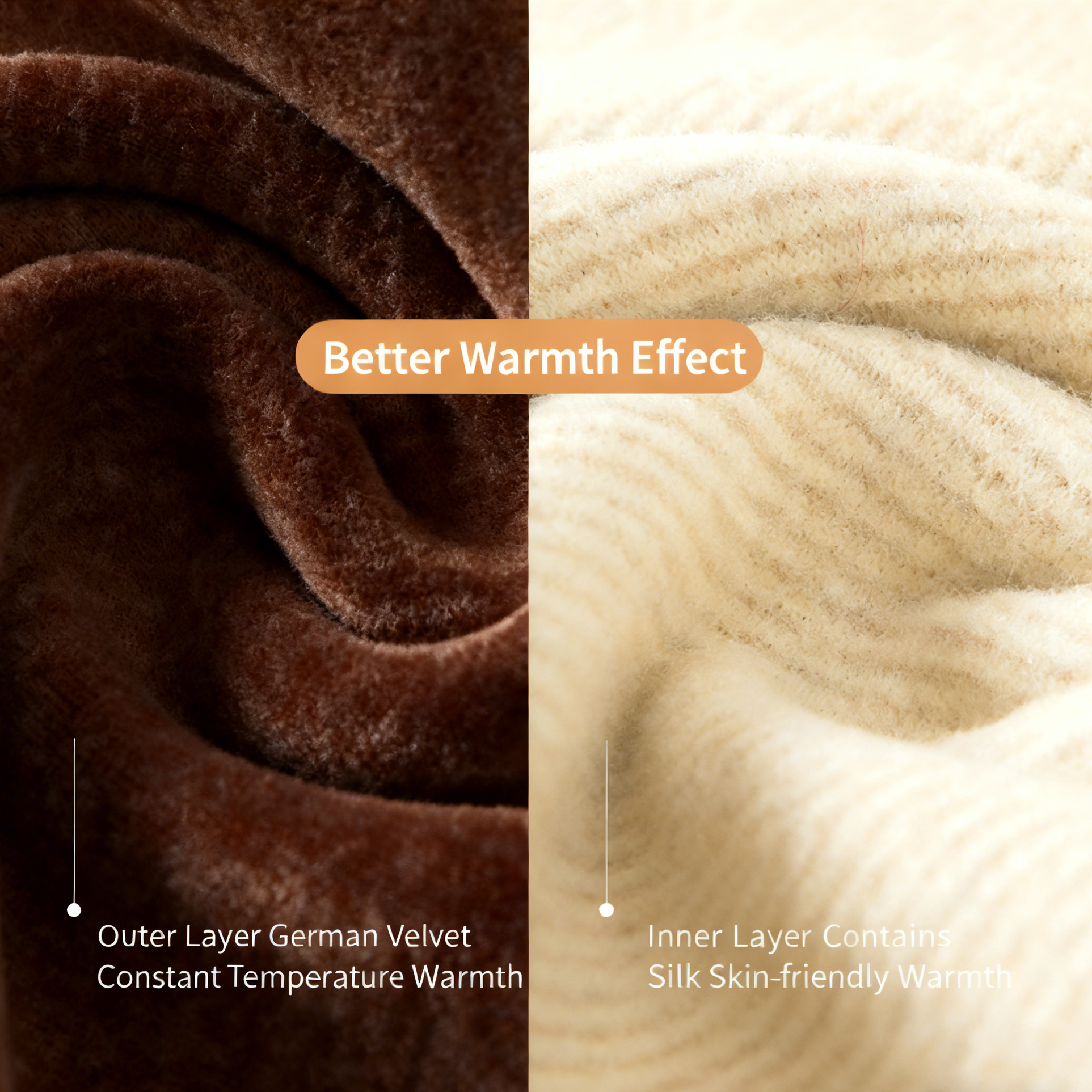 🦵 Rabbit-Fur Thermal Knee Warmers