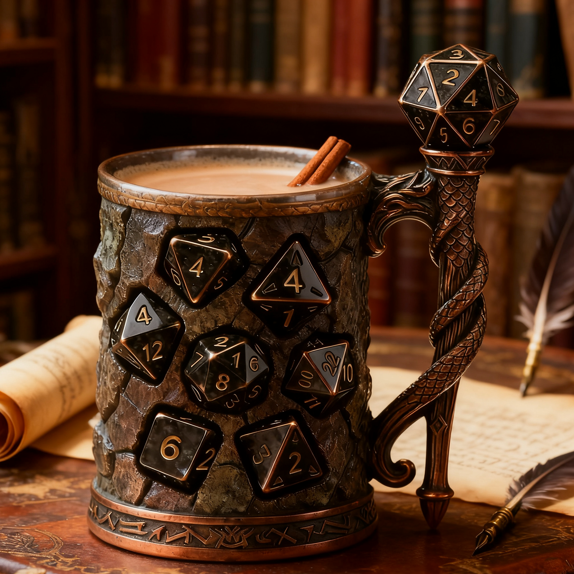 D20 Dragon Mage Mug