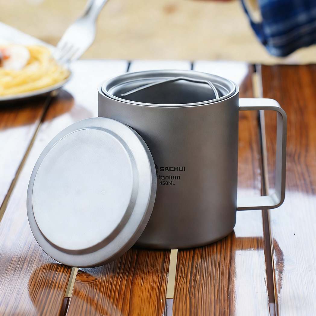 The Unbreakable Pure Titanium Mug - Shatterproof & Bacteria-Resistant