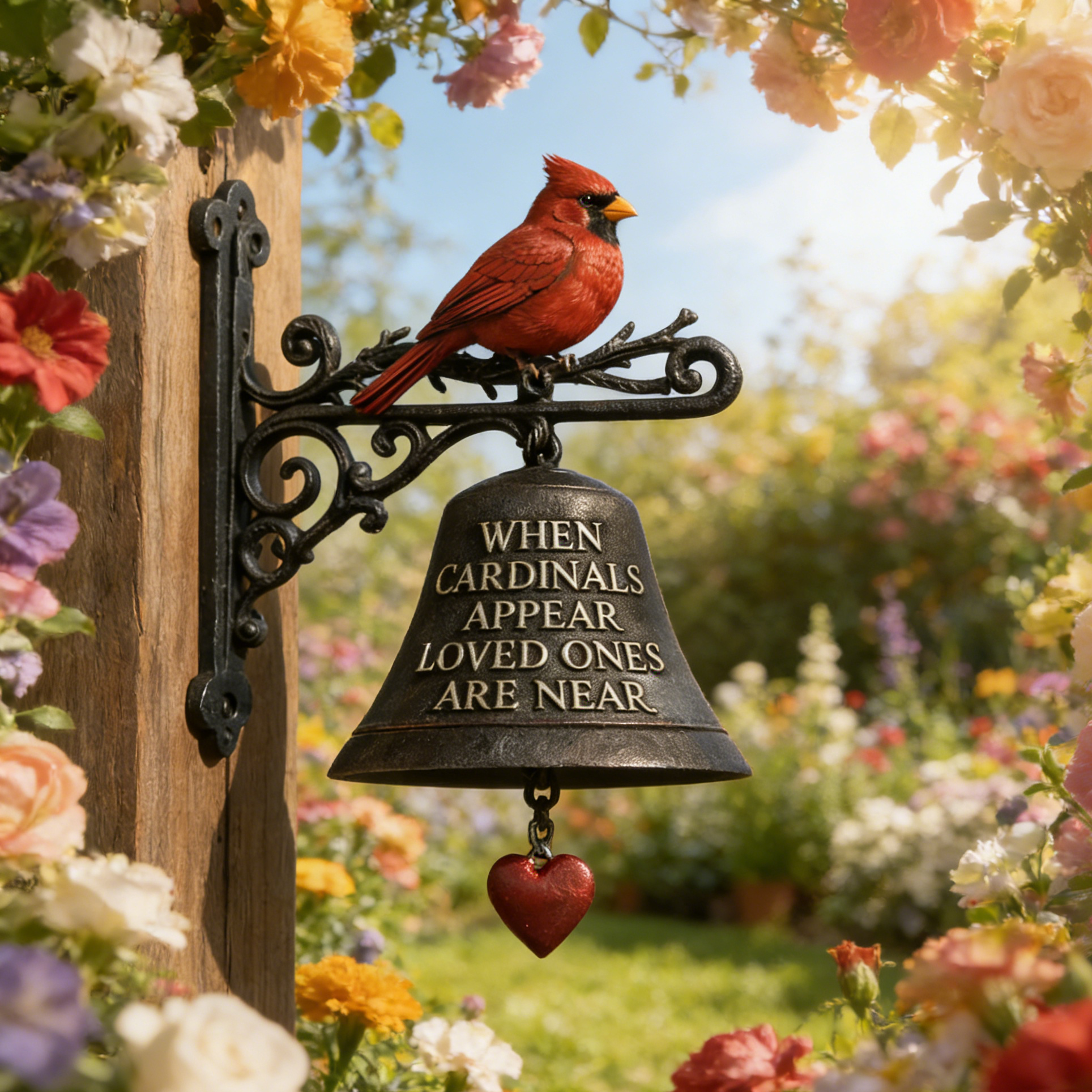 Cardinals Memorial Garden Bell