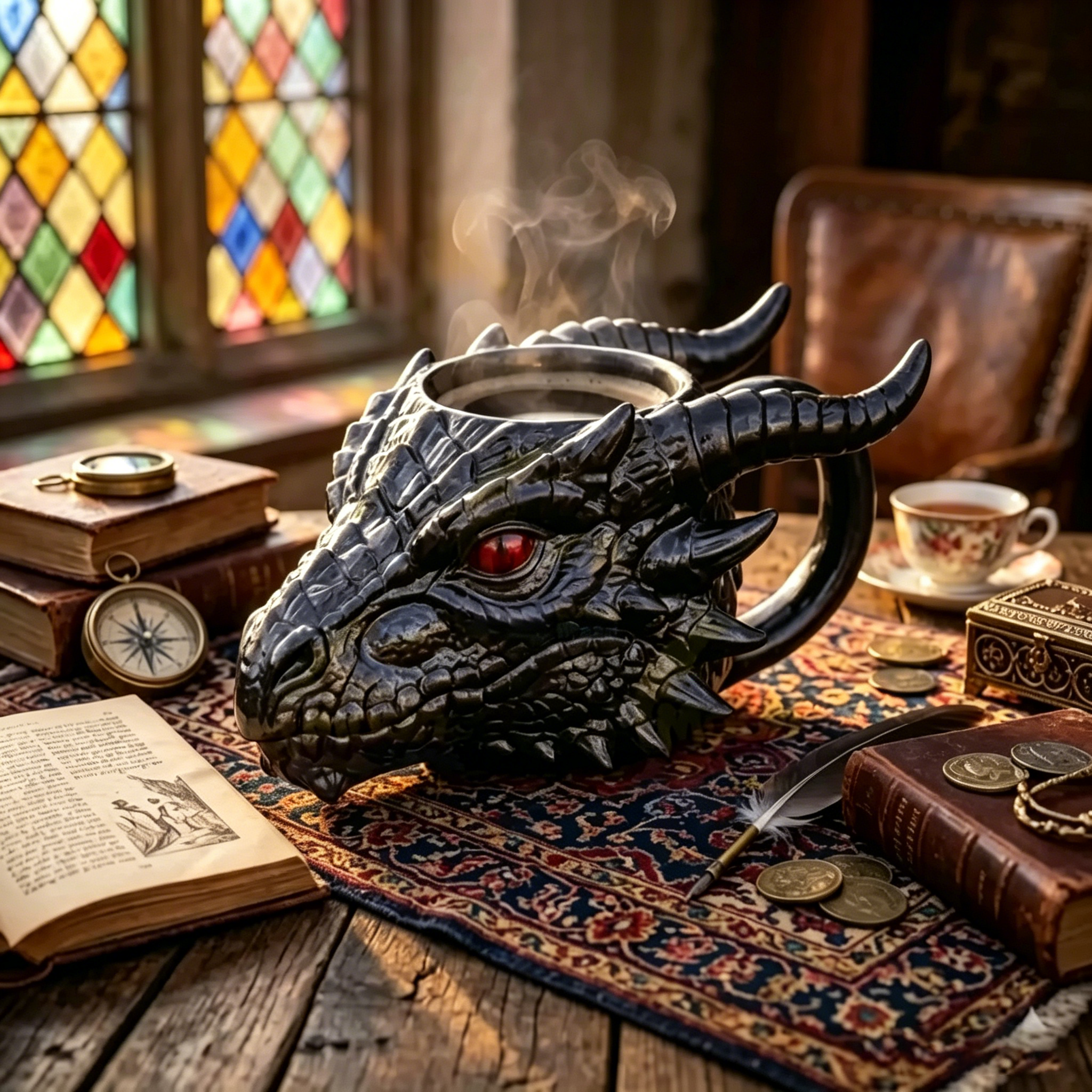 🐉 Dragon Winged Head Mug – Fantasy Collectible Coffee Cup