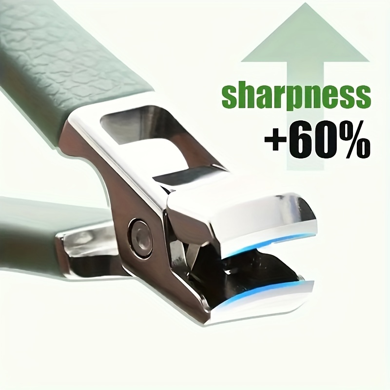Heavy-duty stainless steel splash-proof nail clippers for thick nails