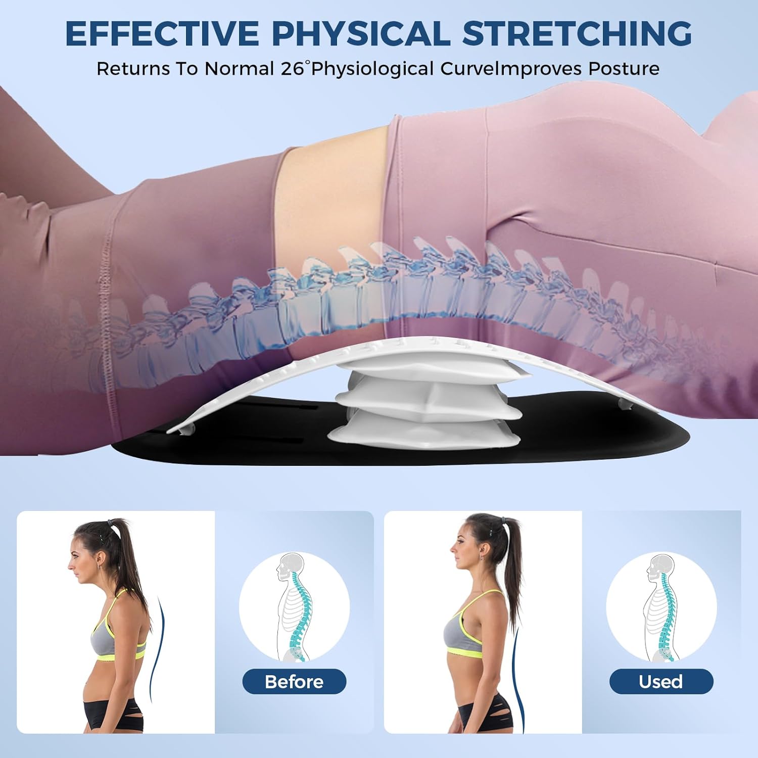 Welnax™ Back Stretcher for Lower Back Pain Relief