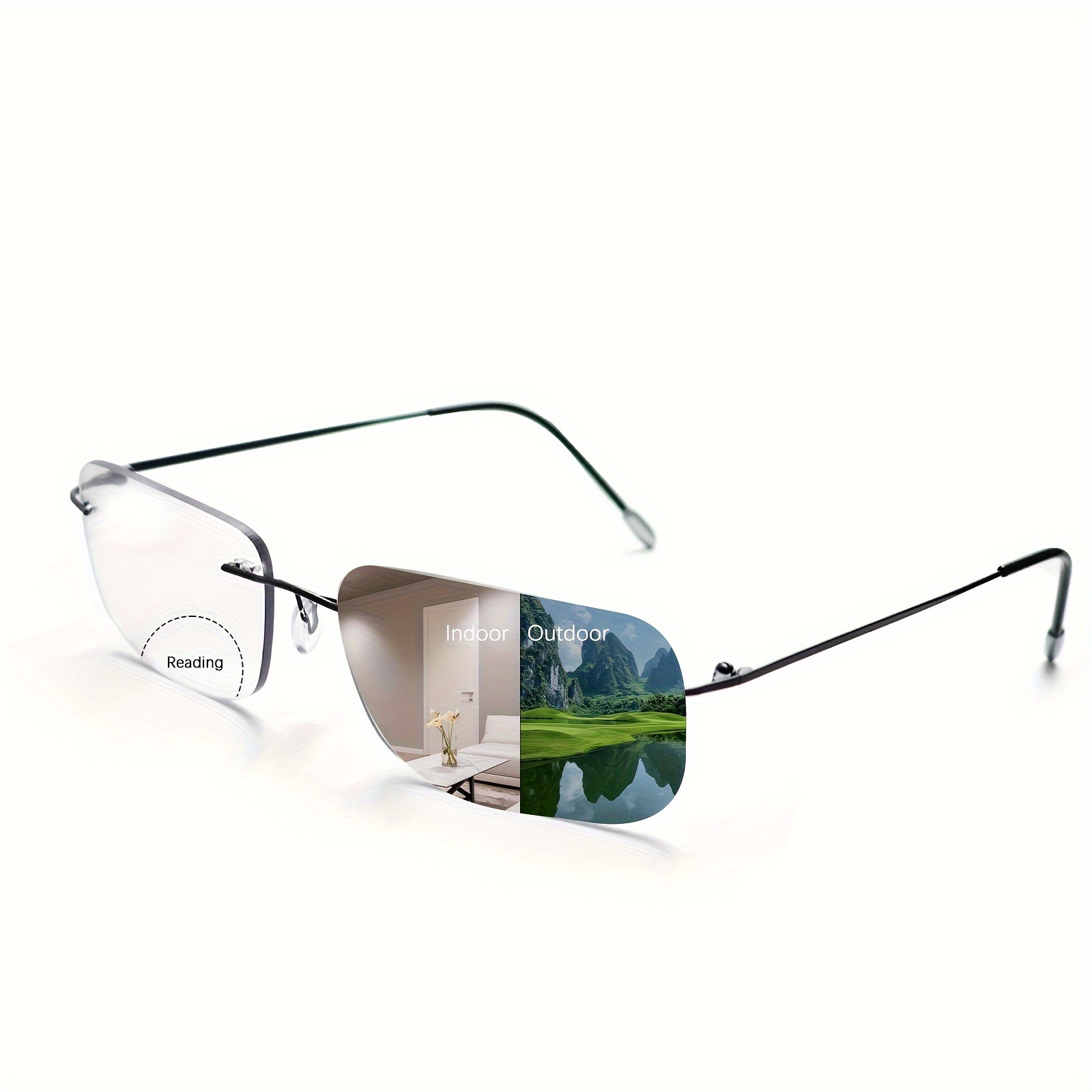 Photochromic Bifocal Reading Glasses