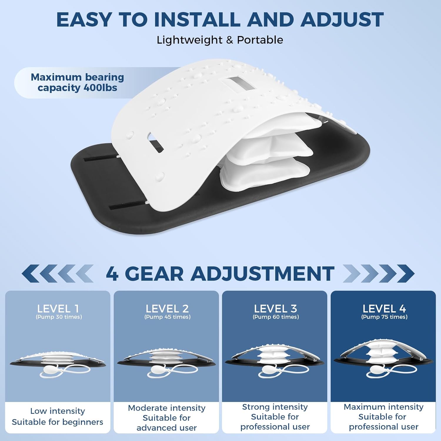 Welnax™ Back Stretcher for Lower Back Pain Relief