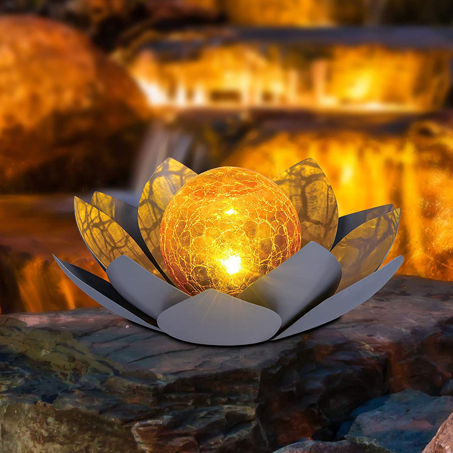 Waterproof Metal Flower Solar Light
