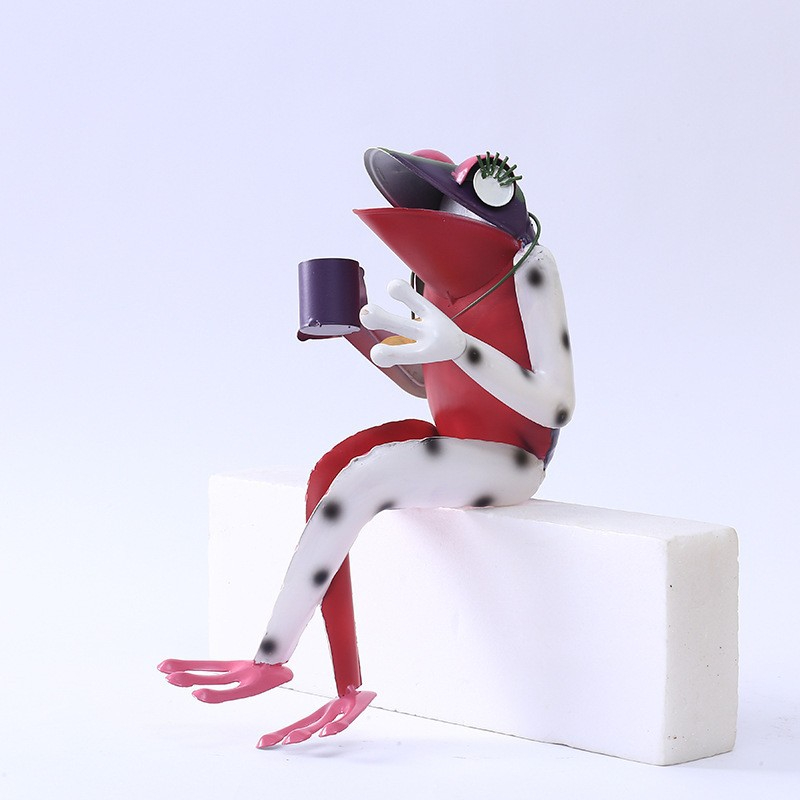 🐸 Whimsical Metal Frog Family Garden Decor – 4 Cute Styles ✨