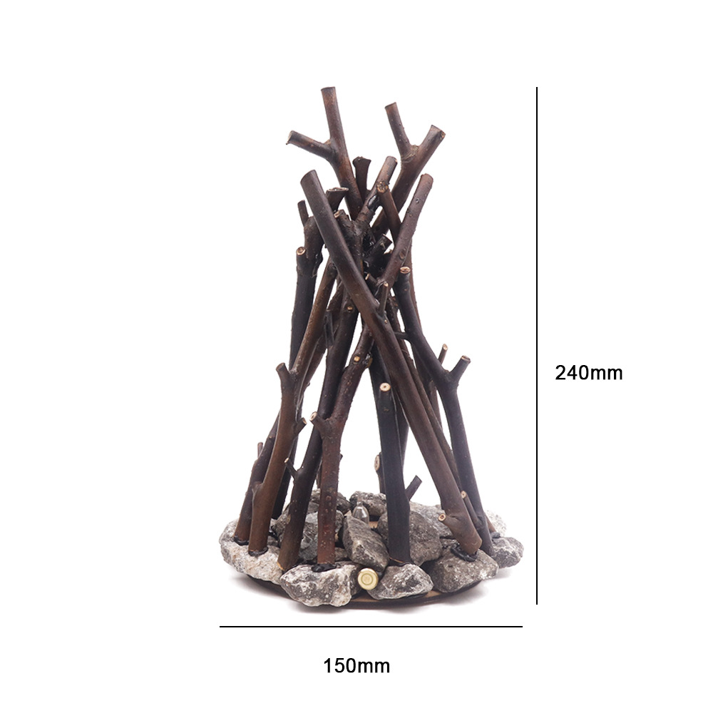 Handmade Tree Branches LED Burning Bonfire Night Light