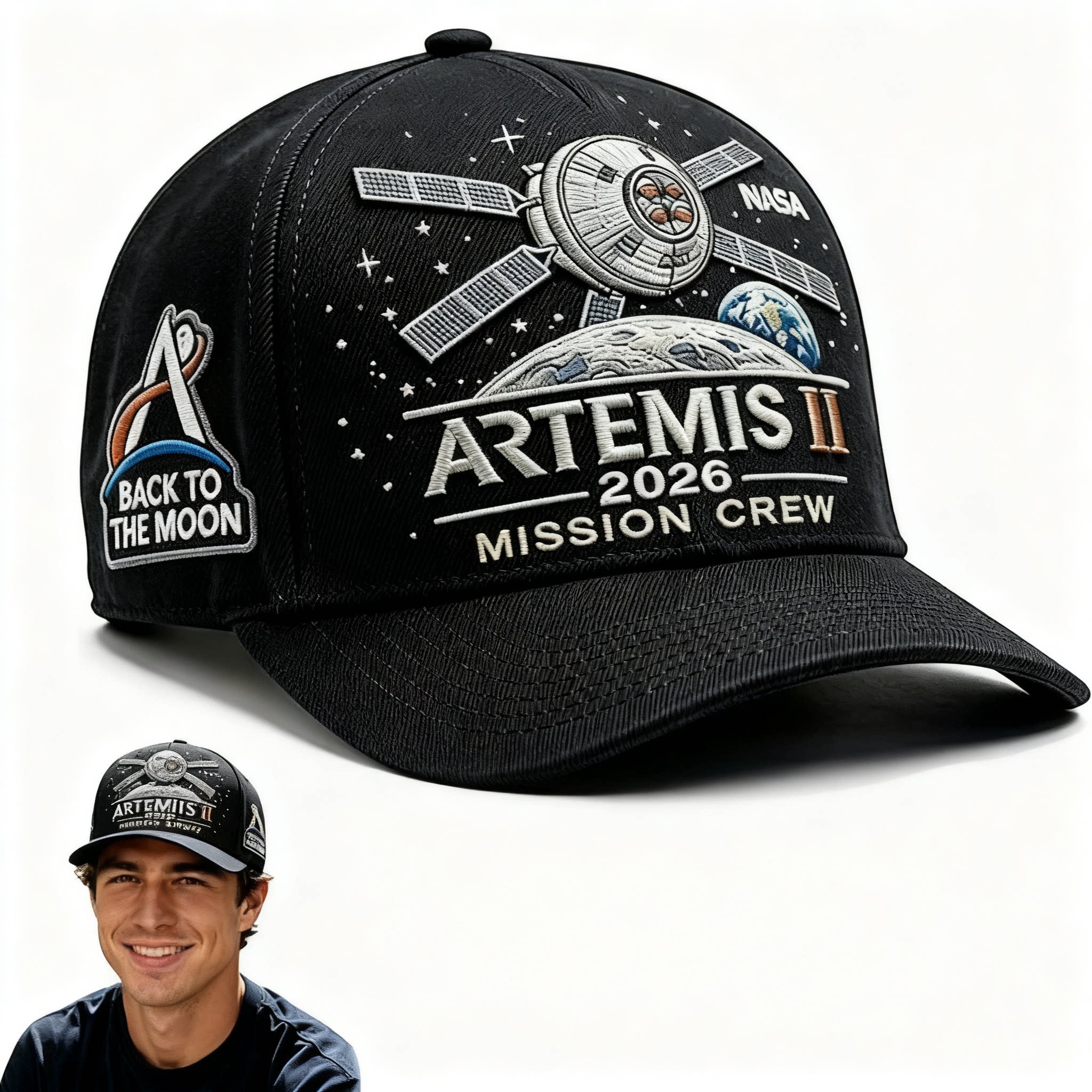 🚀Flash Sale 60% OFF 🌕 Artemis II Lunar Mission Commemorative Cap