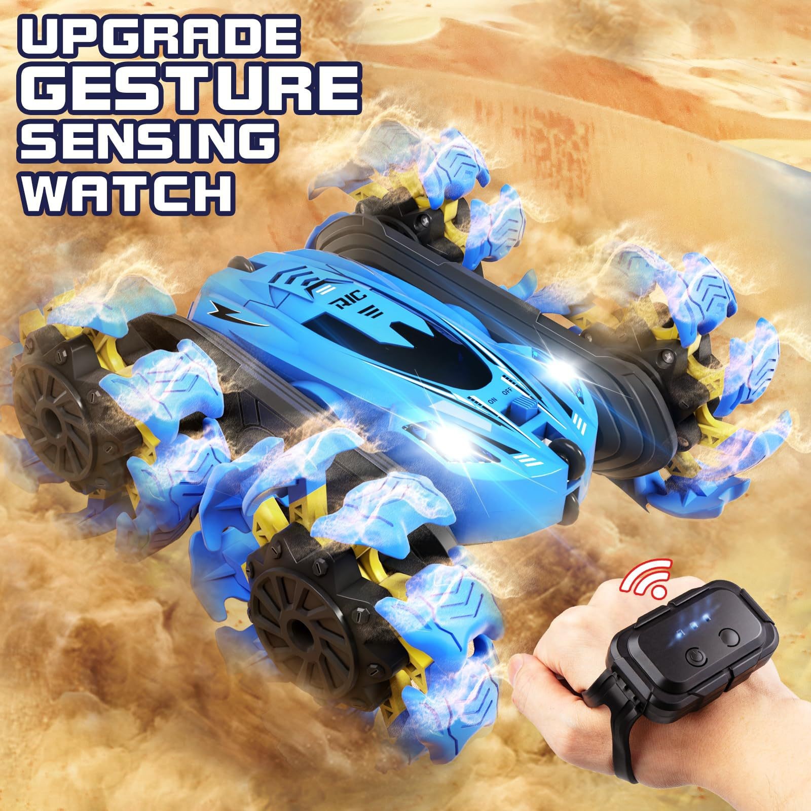 Gesture-Sensing Dual-Sided Explosive Wheel Four-Wheel Drive Remote Control Car