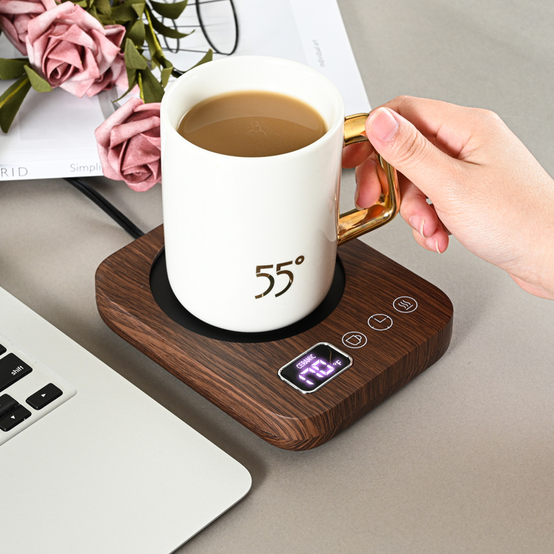 Coffee Mug Warmer for Desk with Temperature Display
