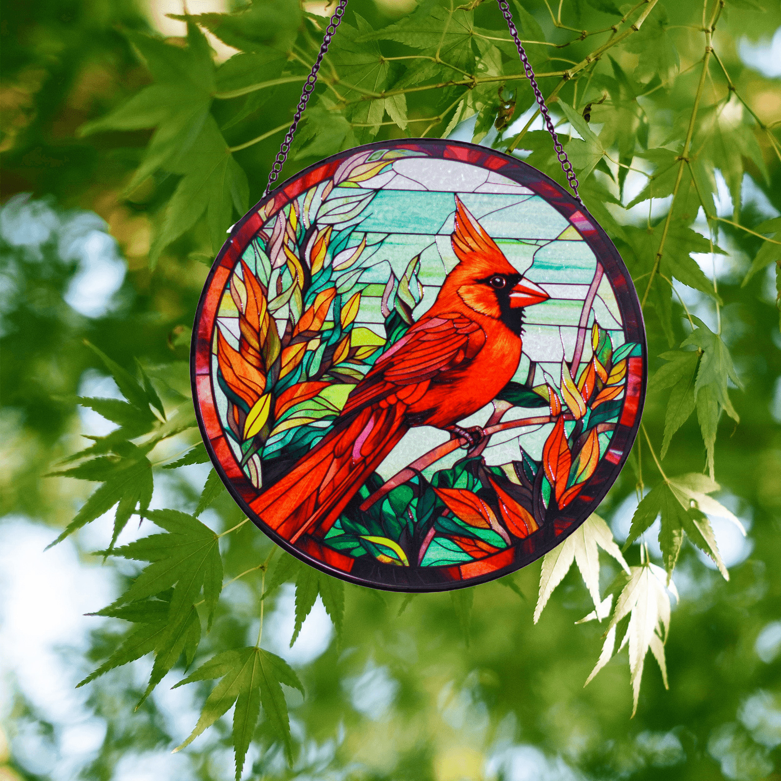 Red Bird Memorial Suncatcher