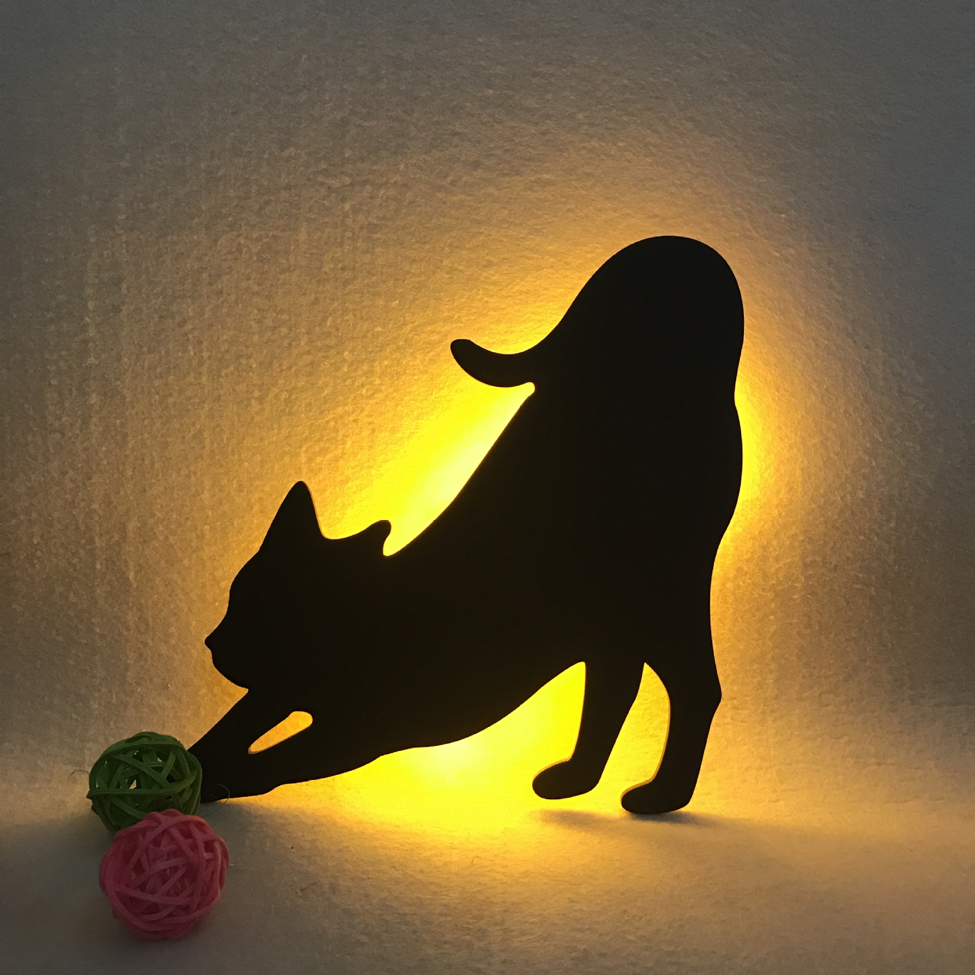 LED Animal Dog Cat Night Light Kitten Smart Sound Sensor