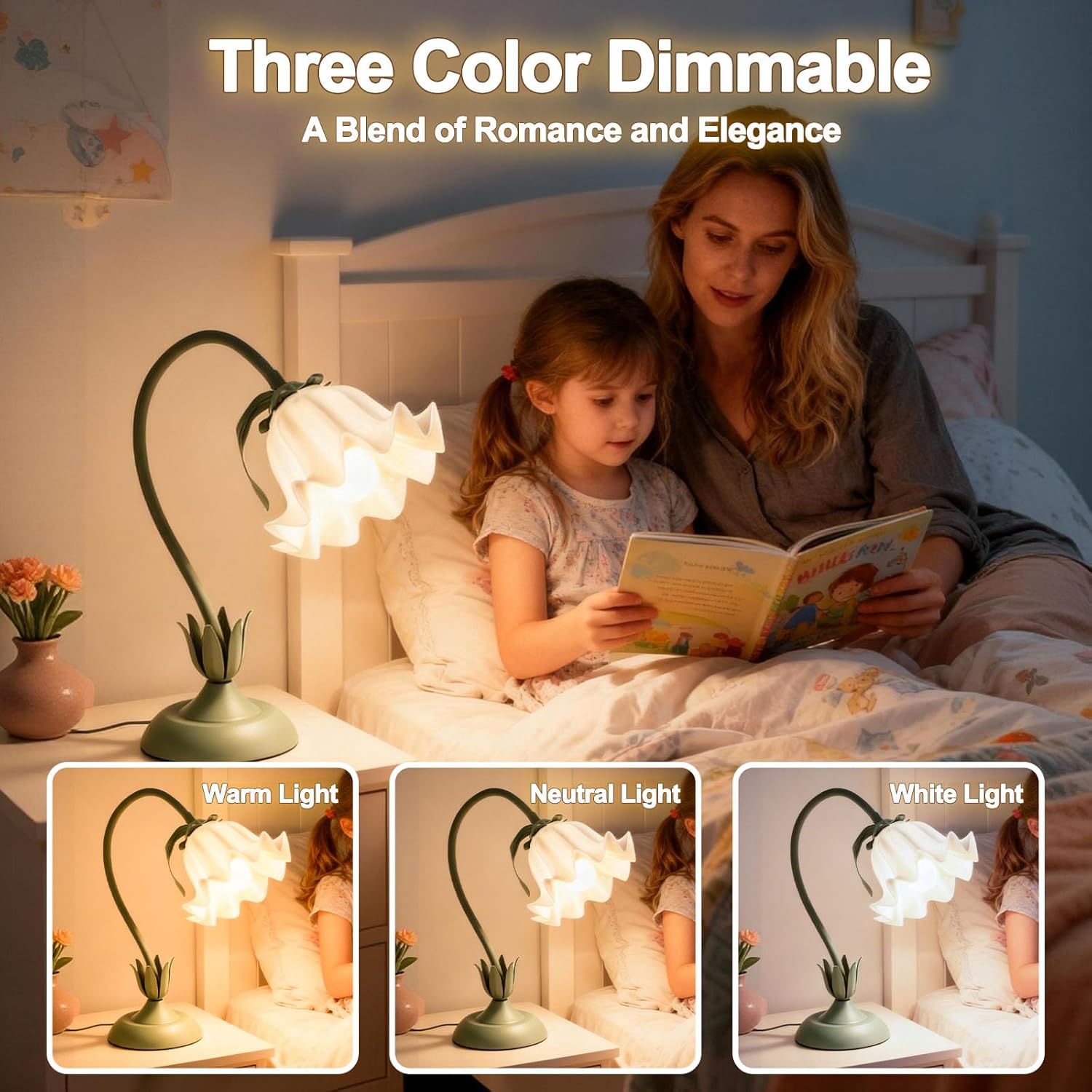 Flower Lamp LED Reading Light 
