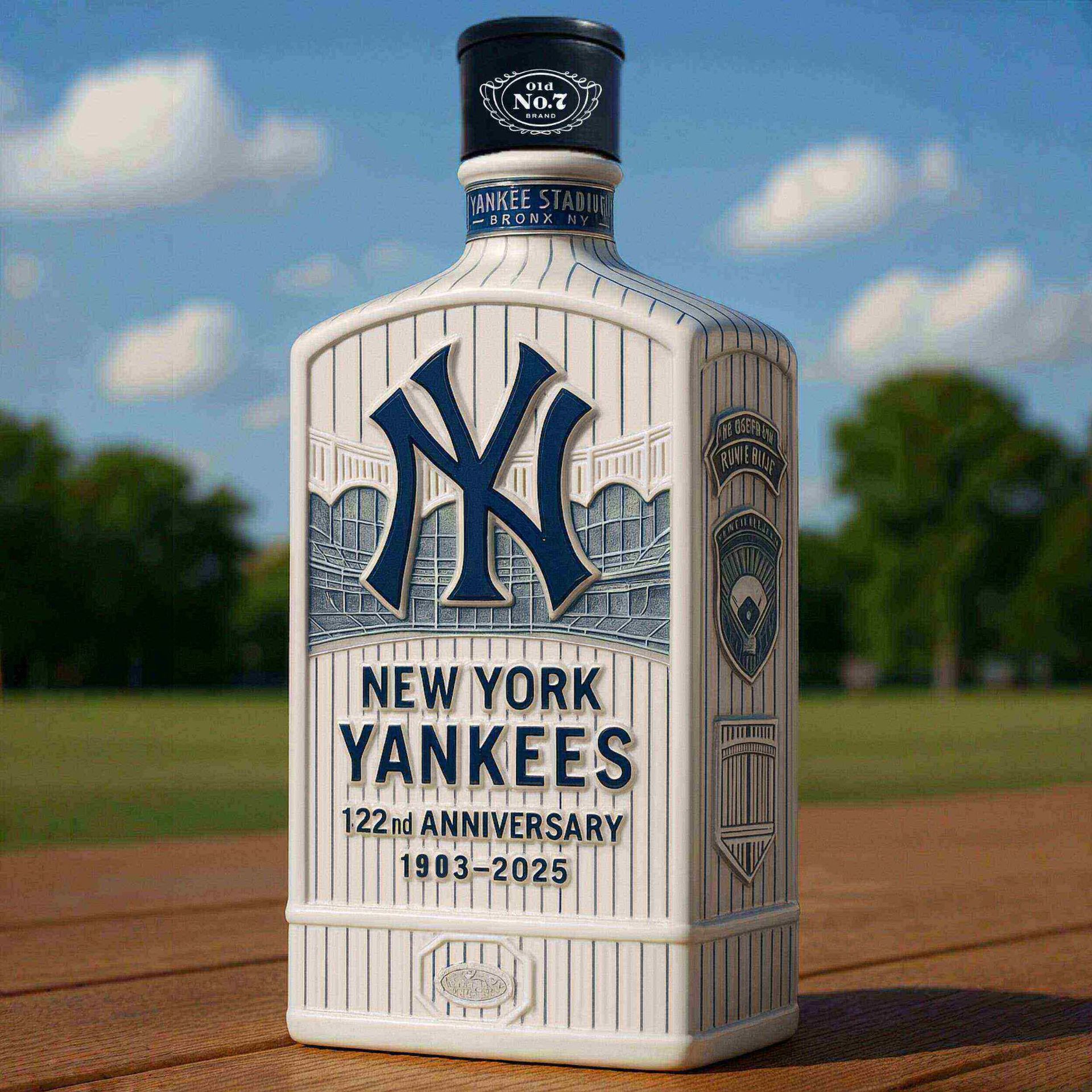 New York Yankees122nd Anniversary Limited Edition Whiskey Bottle