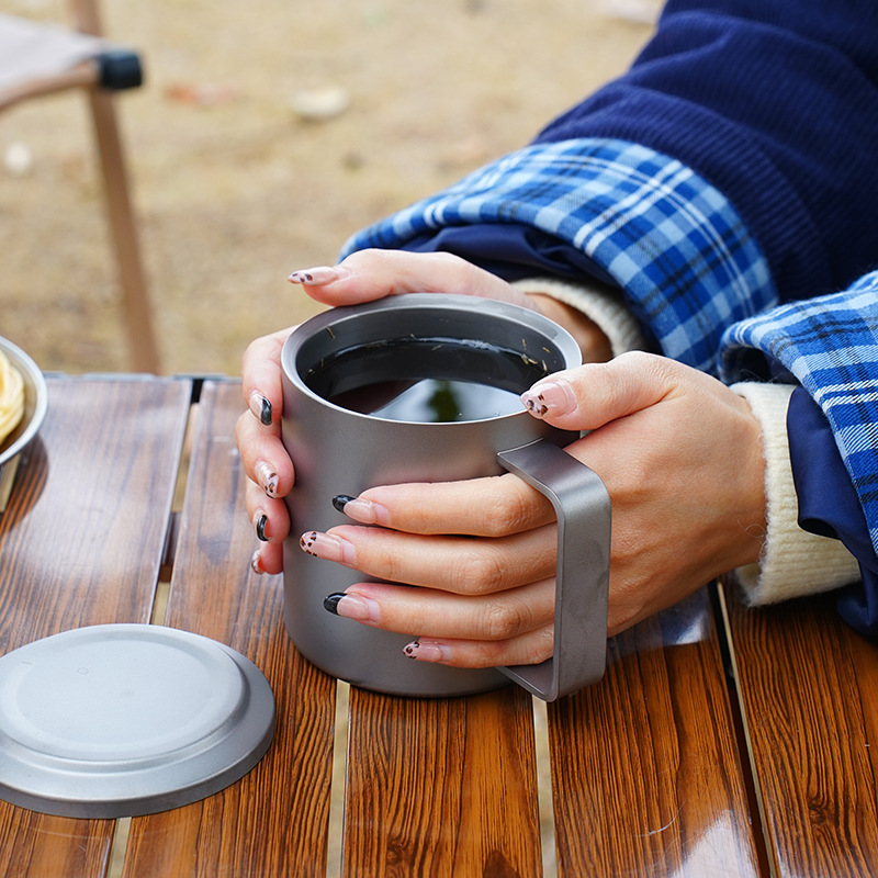 The Unbreakable Pure Titanium Mug - Shatterproof & Bacteria-Resistant