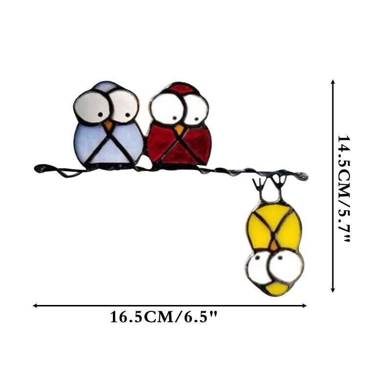 Stained Glass Bird Ornament