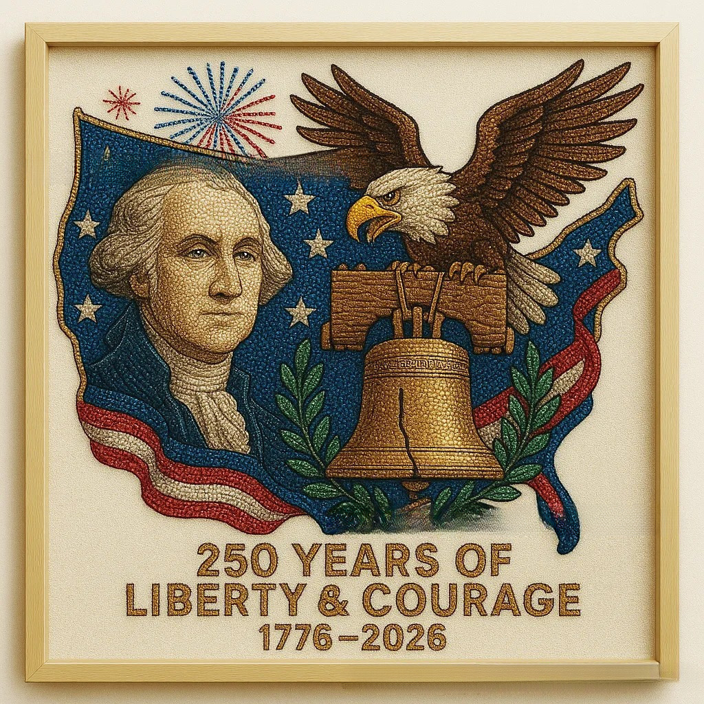 DIY Diamond Painting Kit – Celebrating 250 Years of American Freedom (1776–2026)