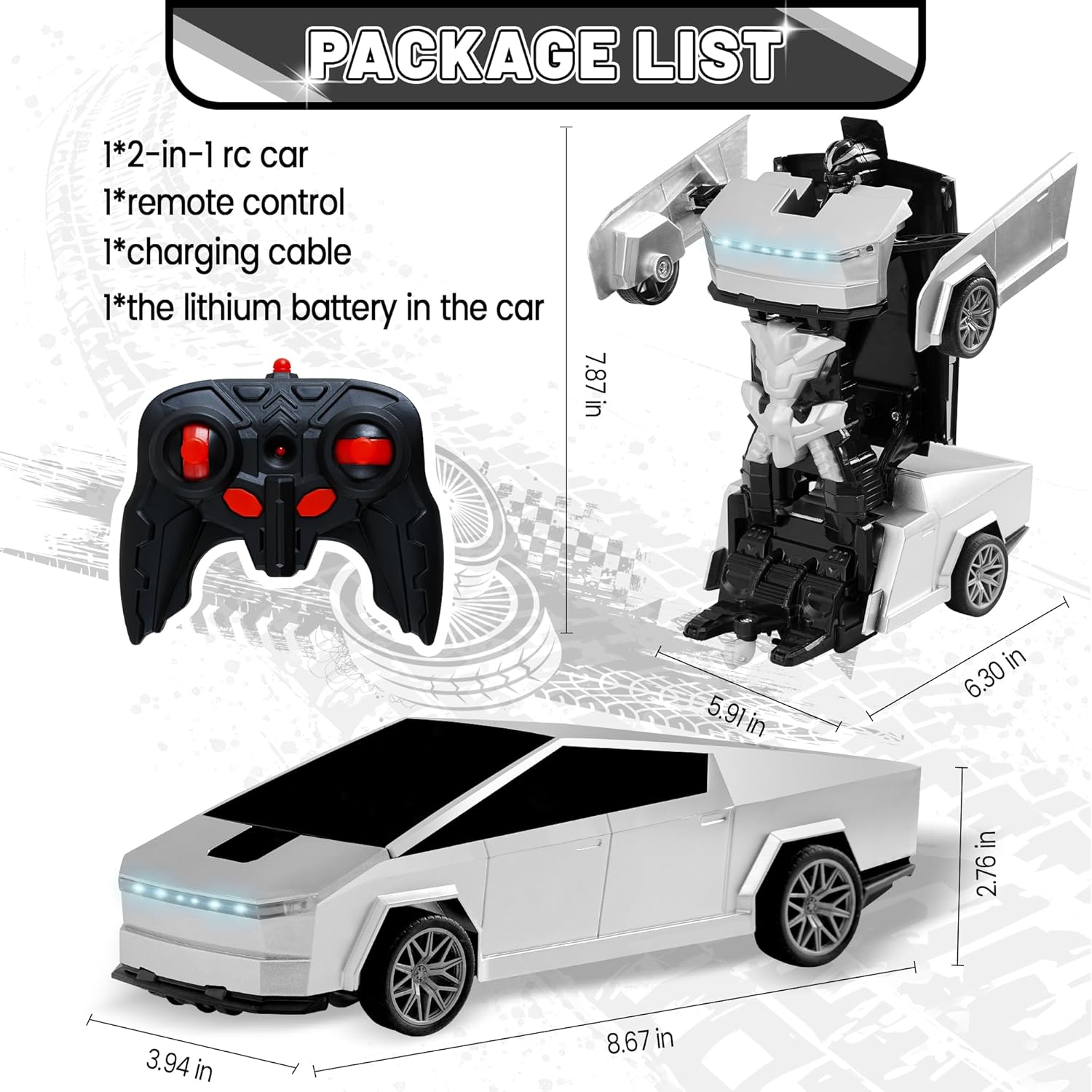 Remote Control Car Cyber-Inspired Transformer Toys