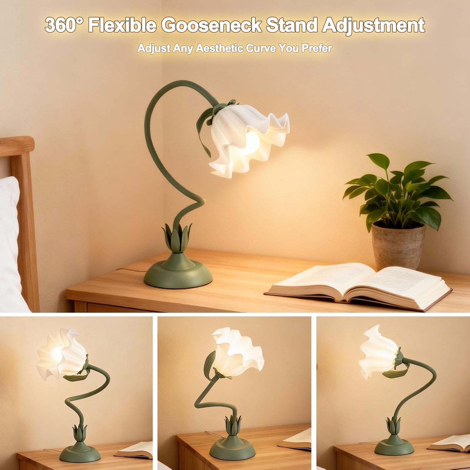 Flower Lamp LED Reading Light 