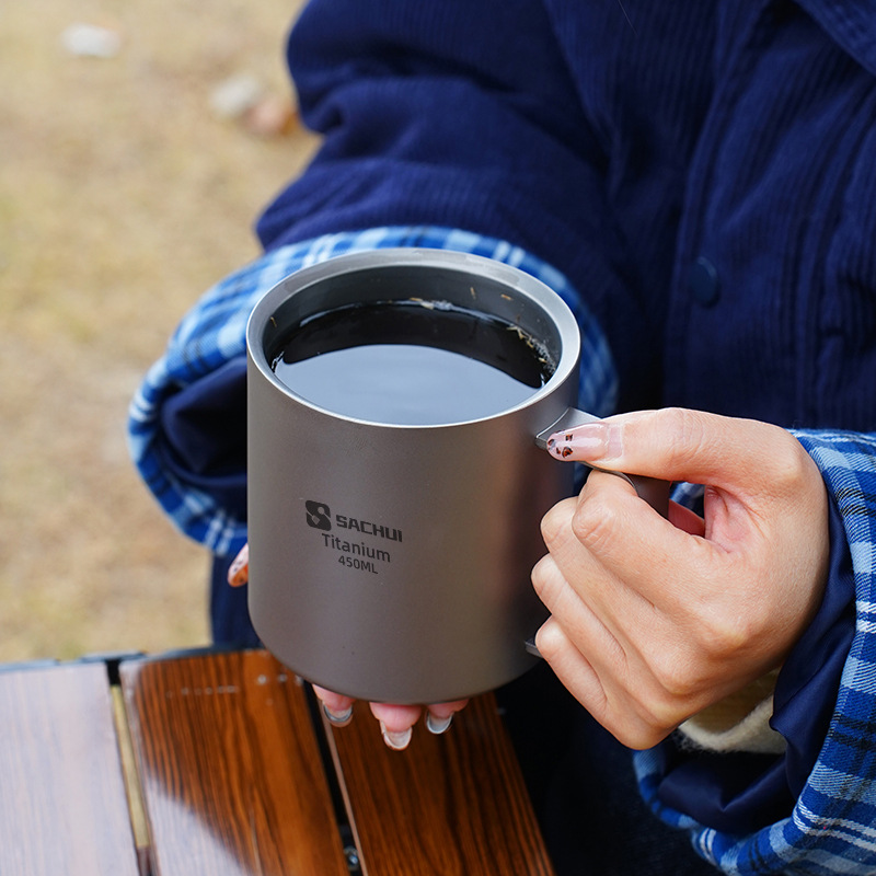 The Unbreakable Pure Titanium Mug - Shatterproof & Bacteria-Resistant
