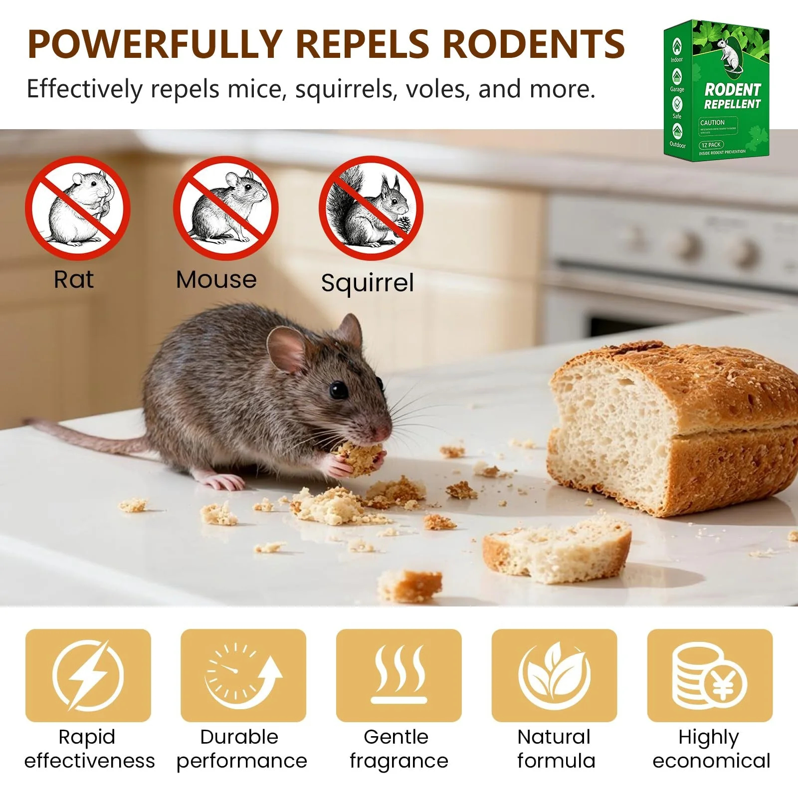 🐭 Natural Peppermint Rodent Repellent – Keep Pests Away Safely 🌿
