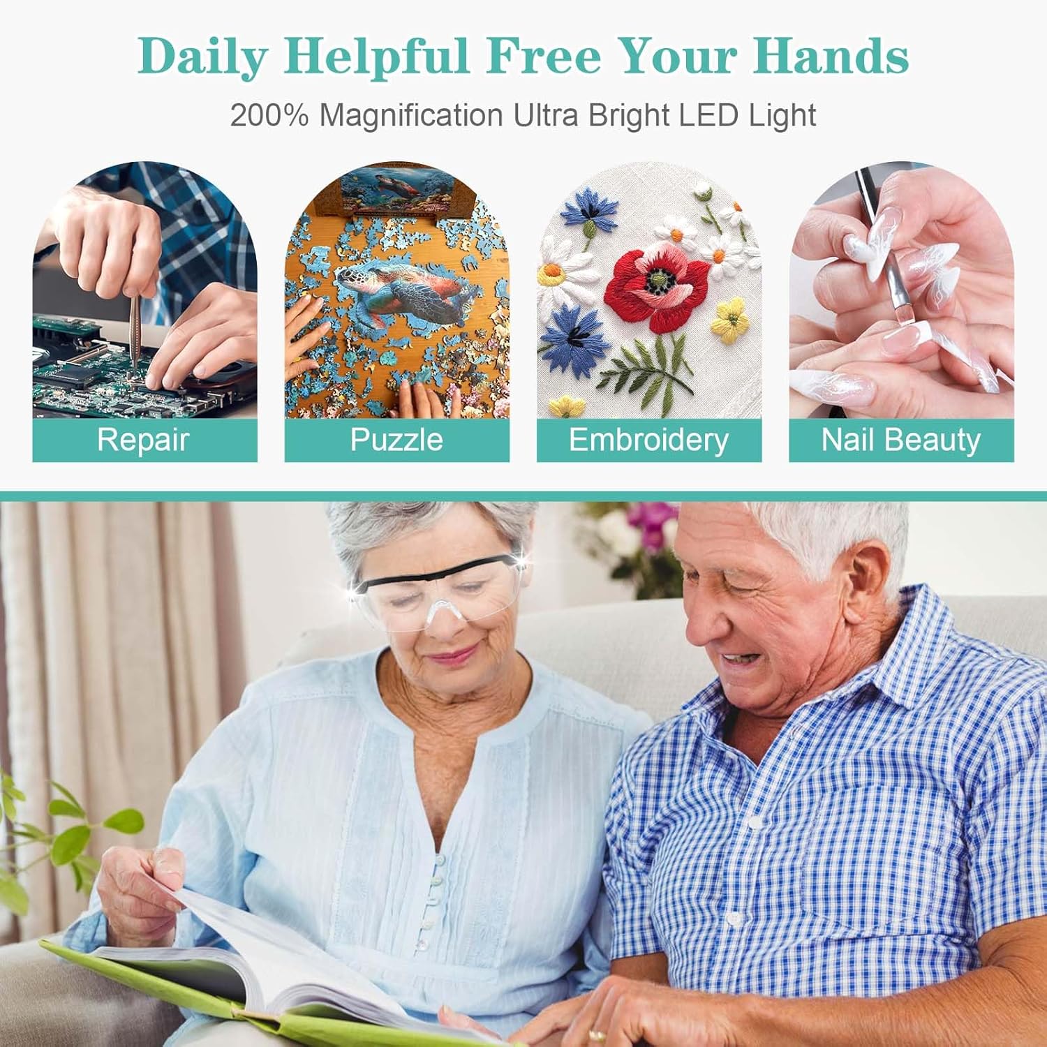 Magnifying Glasses with Light